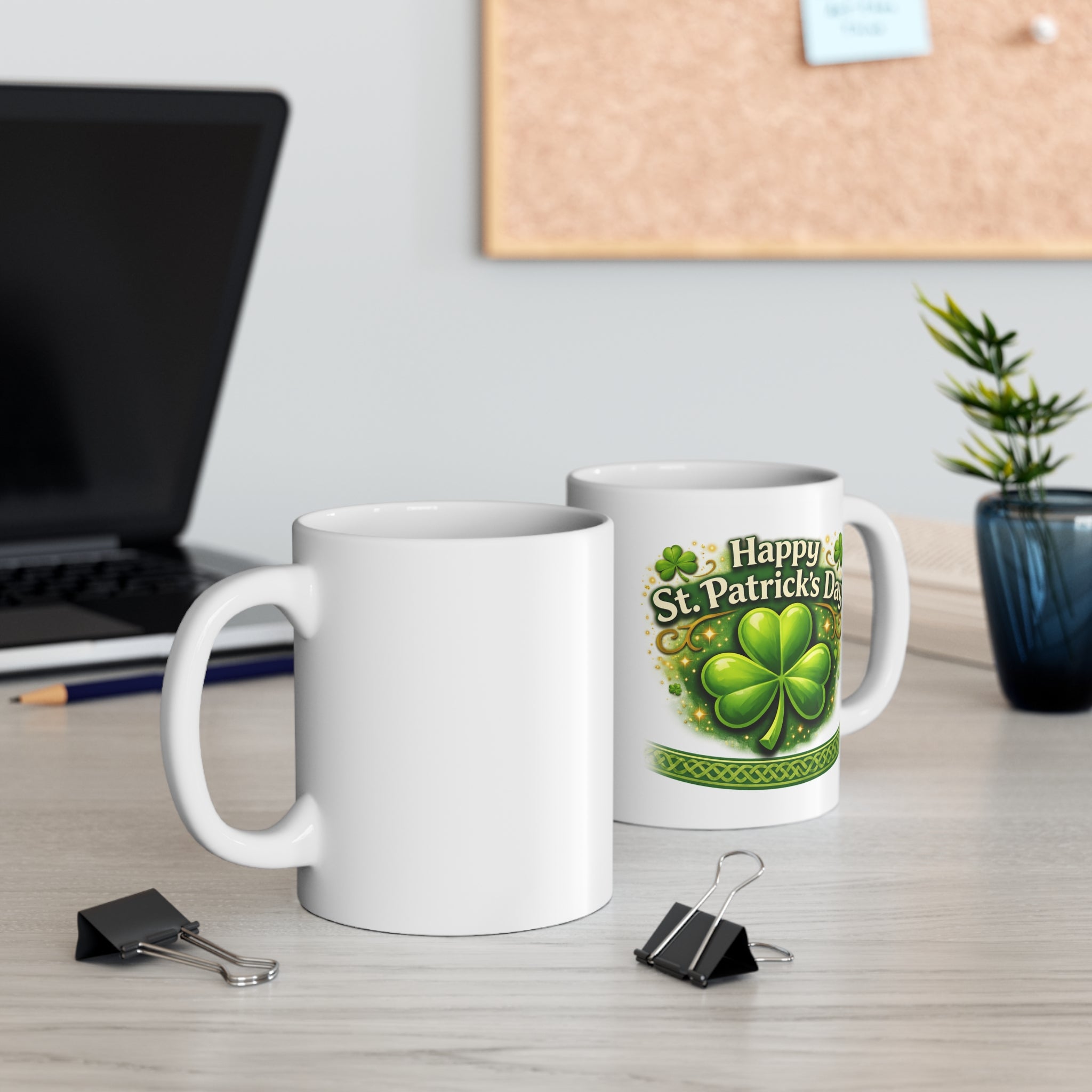 St. Patrick's Day Coffee Mug - Vivid Green Luck for Festive Gatherings, Cozy Cheerful Reminder for Coffee Moments