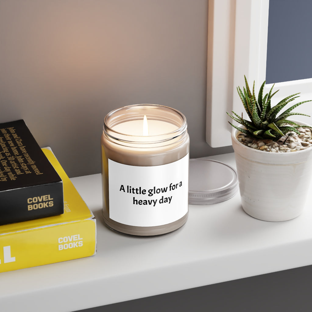 Sympathy Soy Candle - 'A Little Glow for a Heavy Day' Gift for Friends in Need, Share Warmth and Support