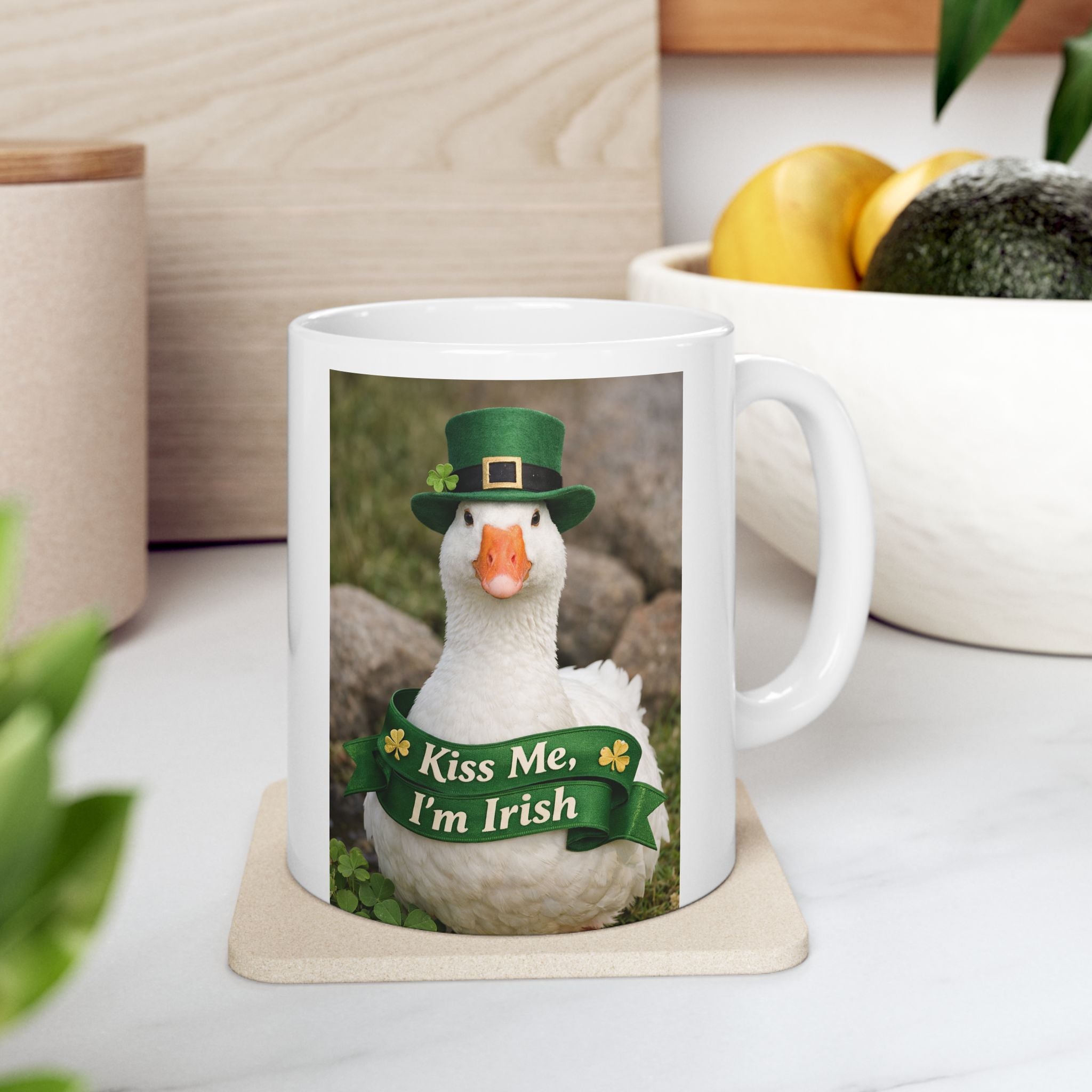 St. Patrick's Duck Photo Mug, Nature-Inspired Perfect for Nature Lovers  Ideal for Gifting