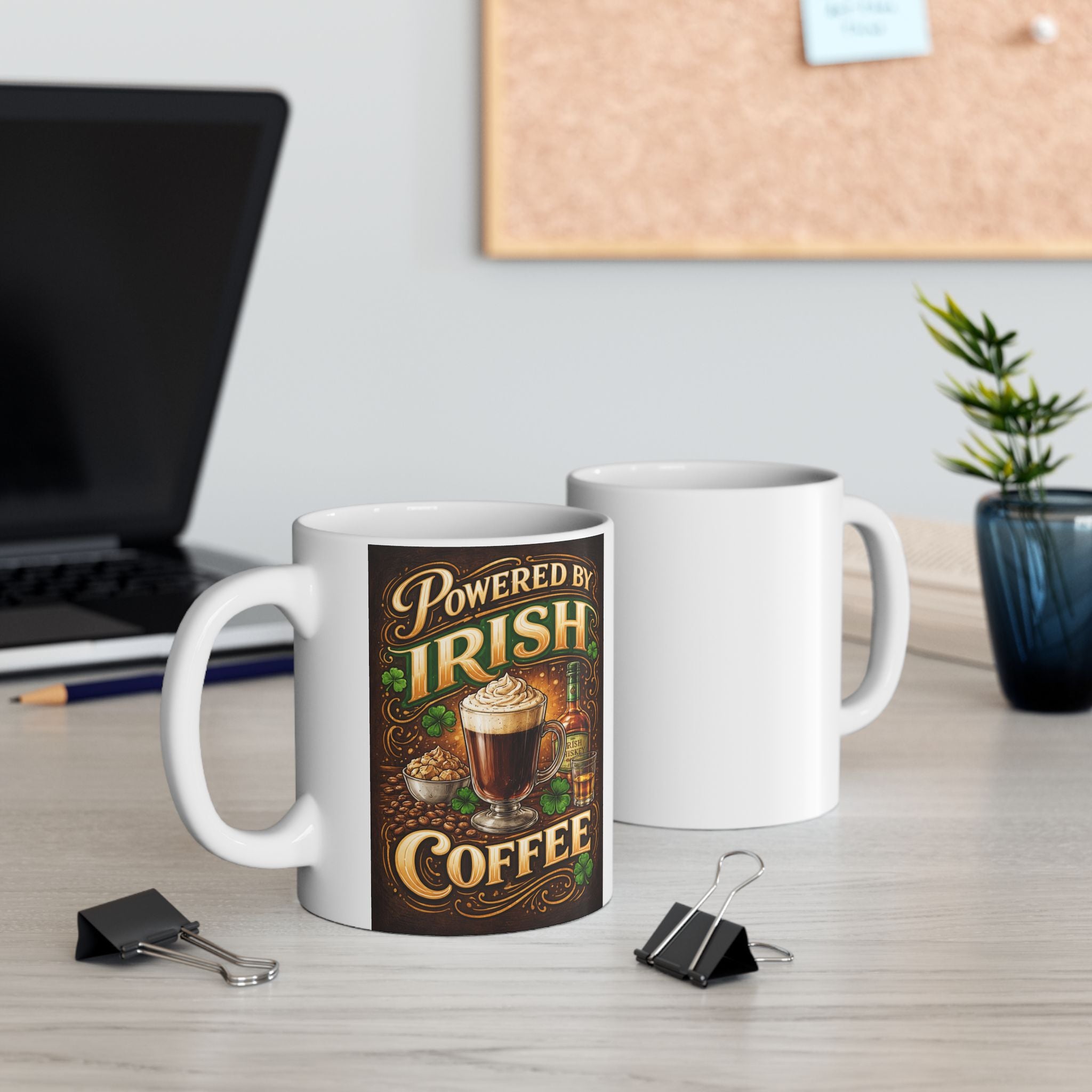 Irish Coffee Mug – Proud Irish Coffee Lover, St. Patrick’s Day Gift.  A Quiet Companion by the Reading Chair