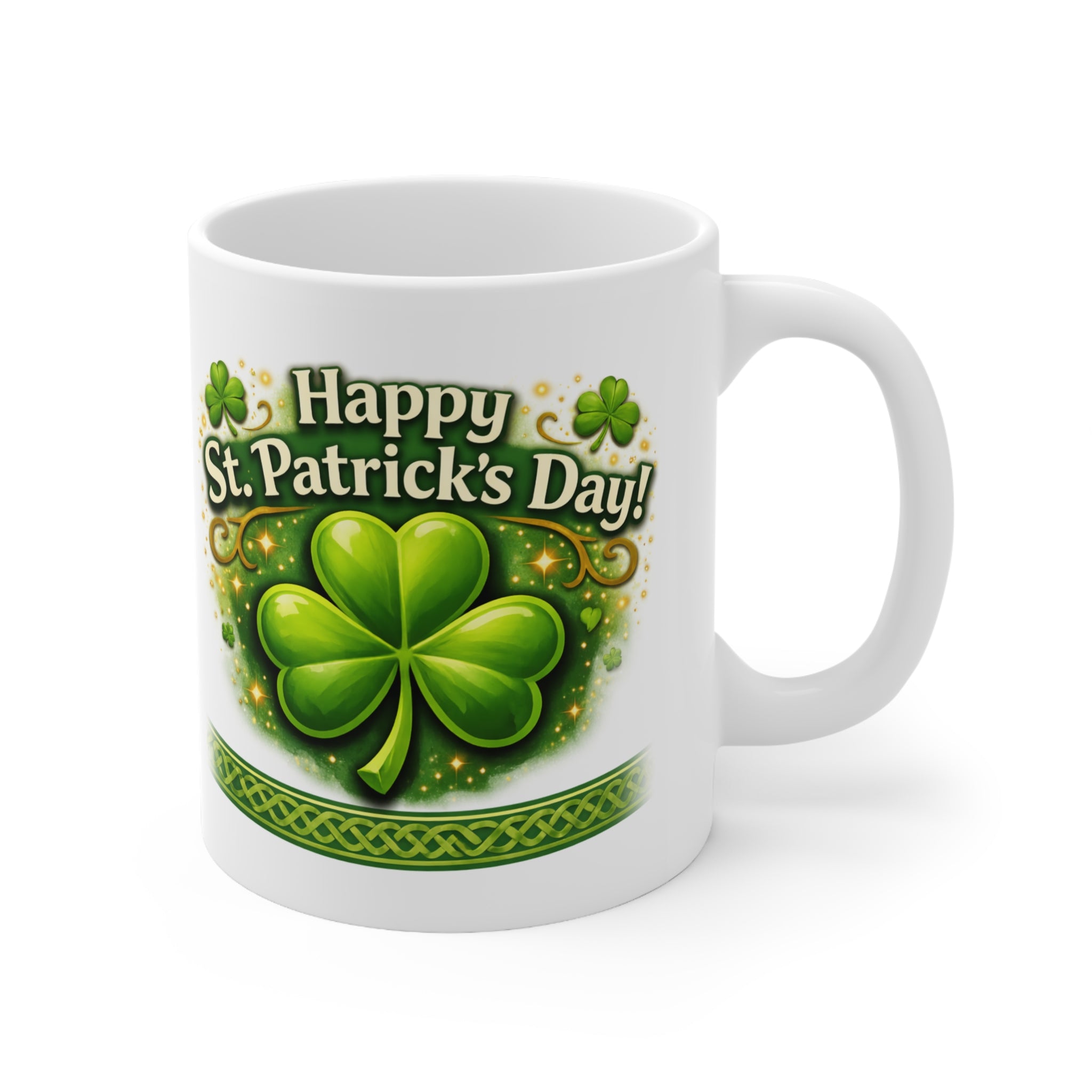 St. Patrick's Day Coffee Mug - Vivid Green Luck for Festive Gatherings, Cozy Cheerful Reminder for Coffee Moments