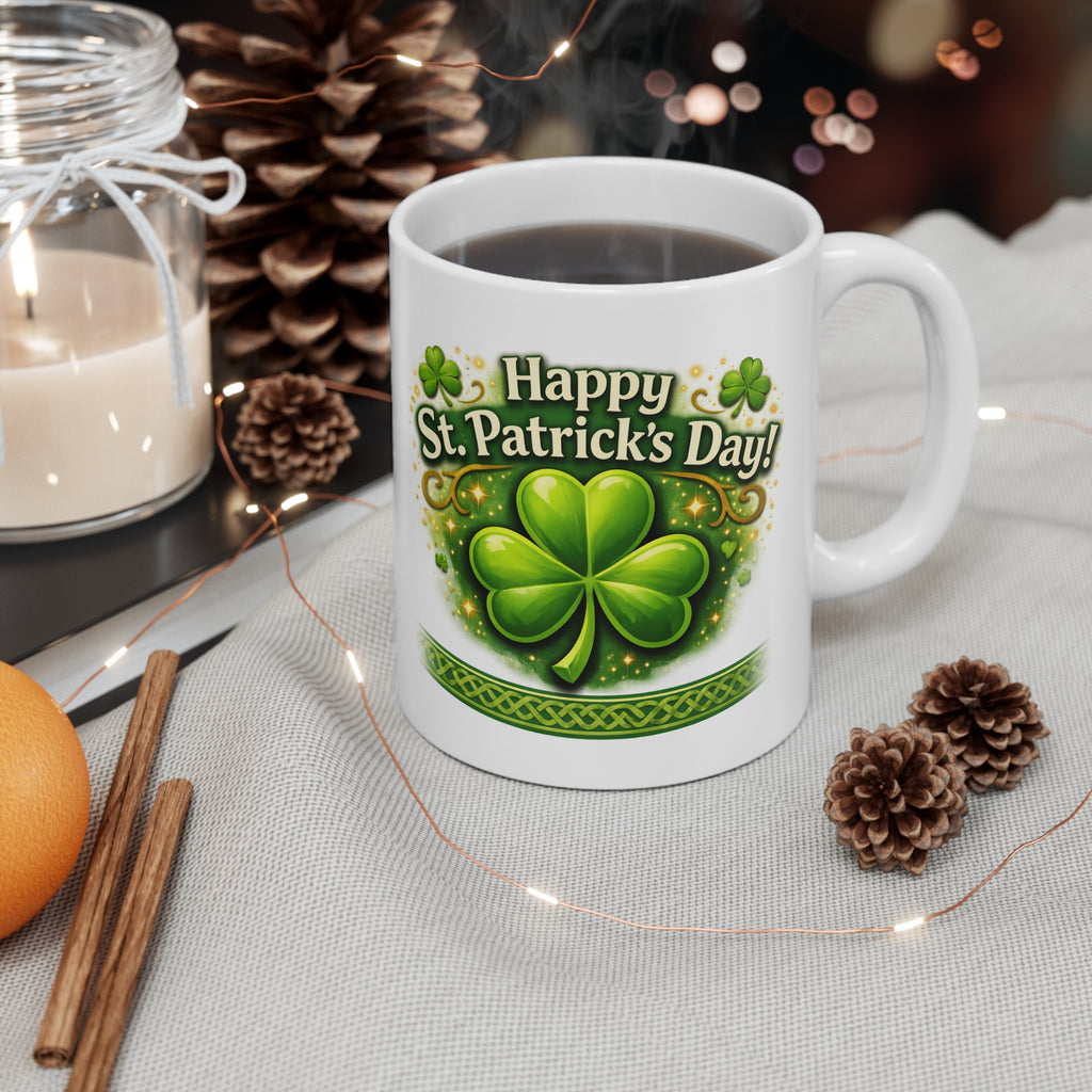 St. Patrick's Day Coffee Mug - Vivid Green Luck for Festive Gatherings, Cozy Cheerful Reminder for Coffee Moments