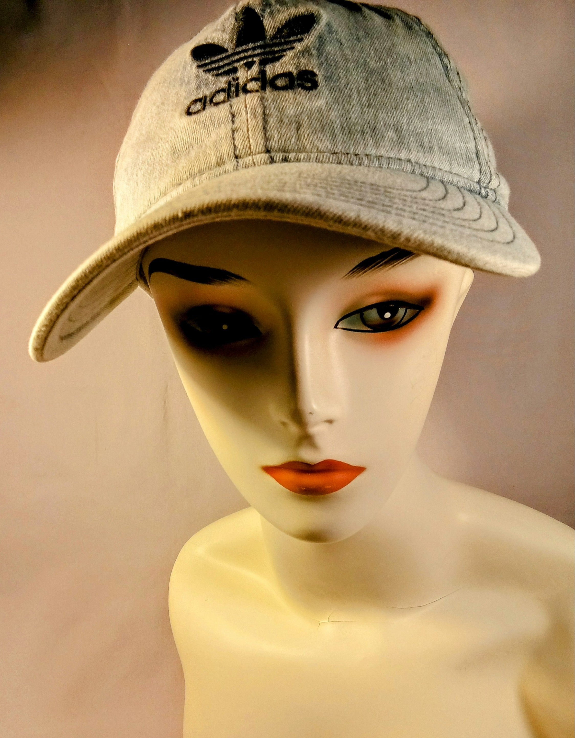 Adidas Hat Light Blue with Embroidered Logo, Retro Cap Sporty Chic Vintage-Inspired, Throwback Classic Design