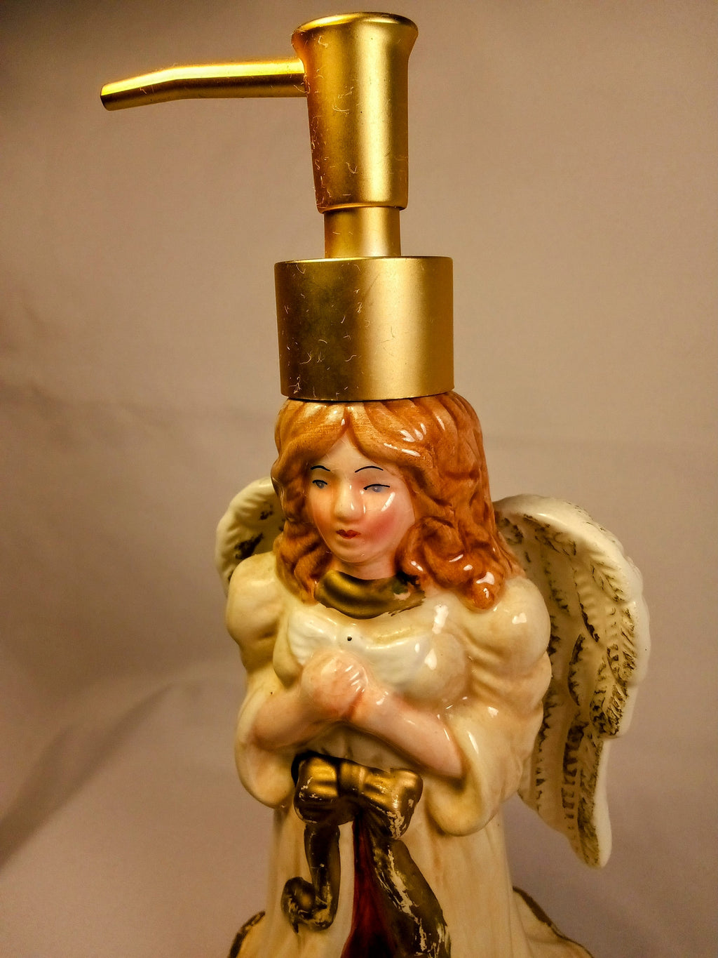 Angel Soap Dispenser Foaming Bathroom Soap Holder, Home and Living Gift for Nurses, Porcelain Angel Soap Saver, Home Room Decor, Housewarming Bathroom Accessory, Hostess Birthday Gift, Nurser Appreciation  Anniversary