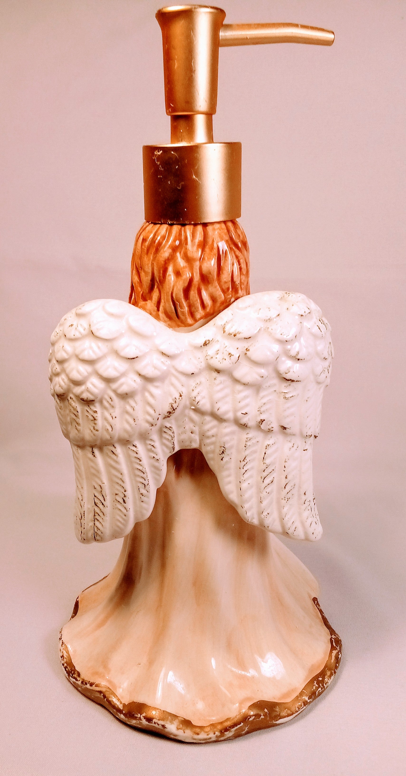 Angel Soap Dispenser Foaming Bathroom Soap Holder, Home and Living Gift for Nurses, Porcelain Angel Soap Saver, Home Room Decor, Housewarming Bathroom Accessory, Hostess Birthday Gift, Nurser Appreciation  Anniversary