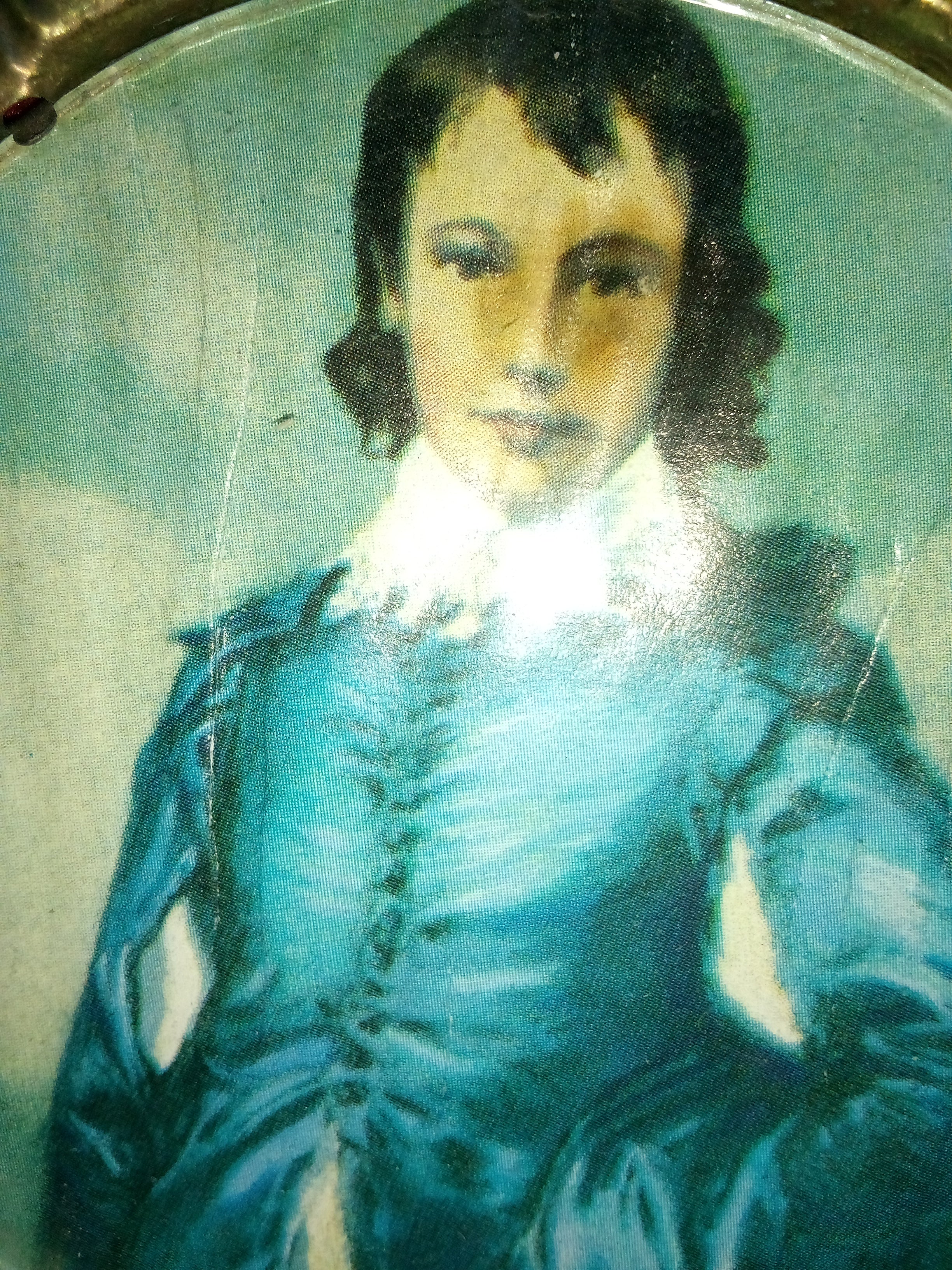 Victorian Jewelry Box AND Antique Picture Frames Set - Elegant Gold Lacquerware Gift for Her