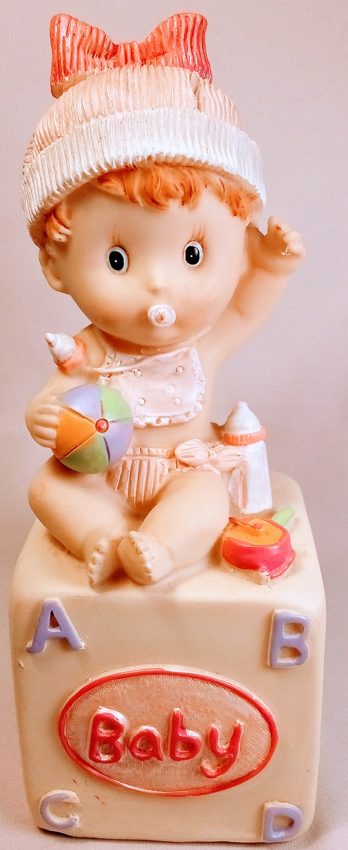 Baby Shower First ABC Block, New Baby Block Decoration, Nursery Learning Decor Art, Birthday Gift for Baby