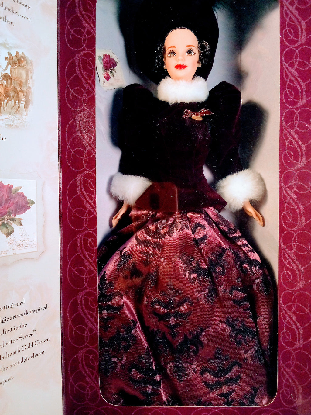 Vintage Barbie in Winterland 1966 Fashion Queen Doll: 1990s Collectible Empress with Greeting Card