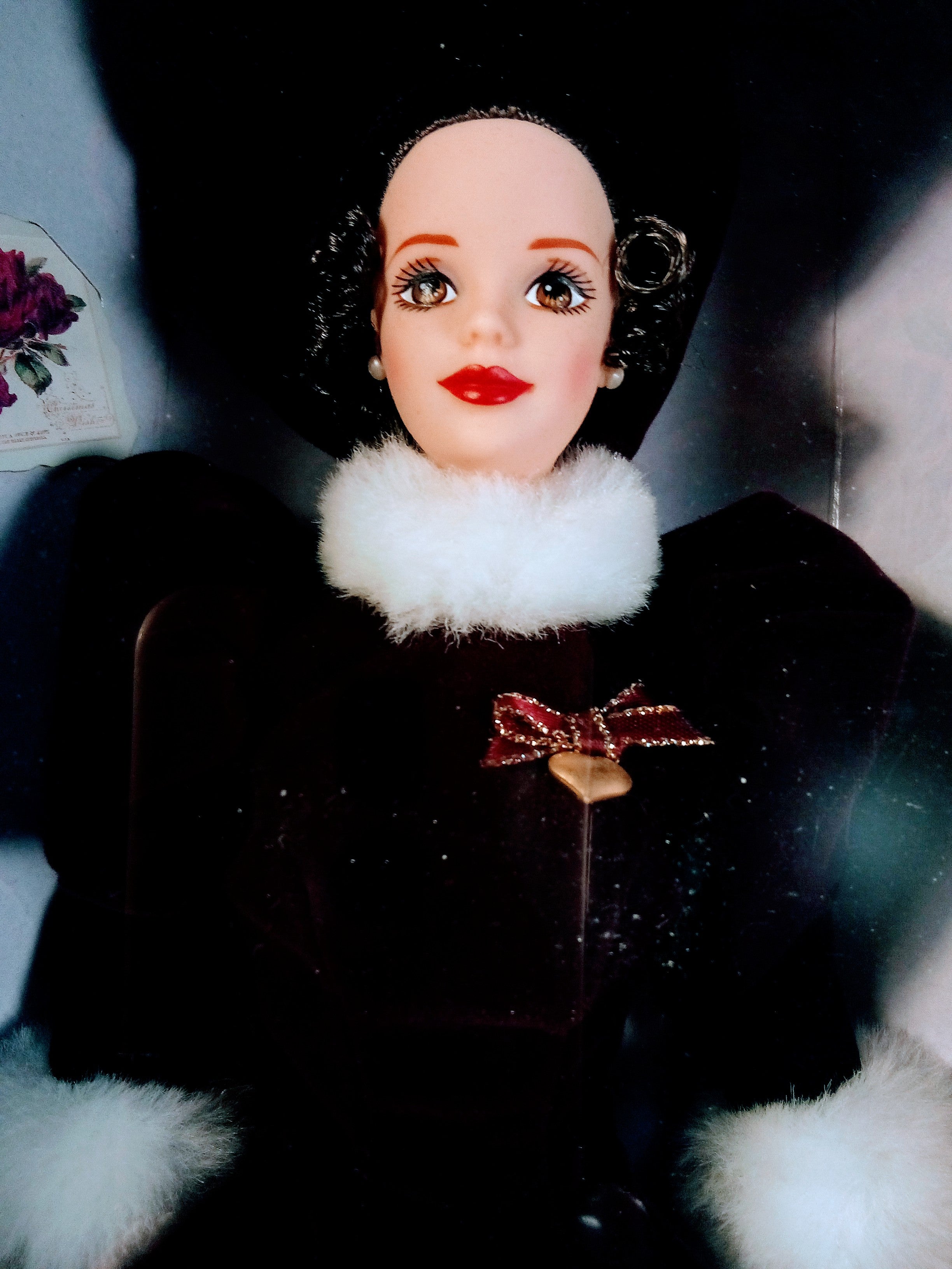 Vintage Barbie in Winterland 1966 Fashion Queen Doll: 1990s Collectible Empress with Greeting Card