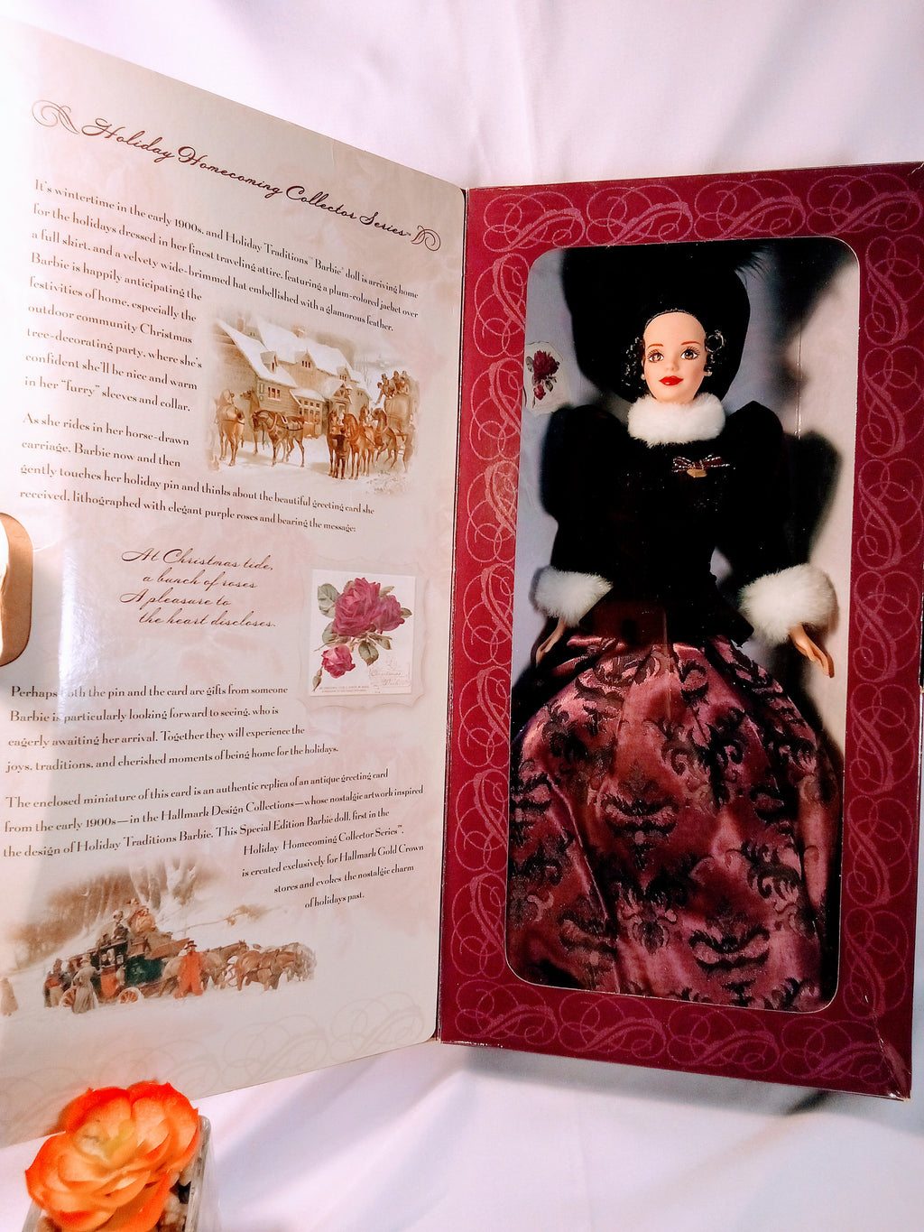 Vintage Barbie in Winterland 1966 Fashion Queen Doll: 1990s Collectible Empress with Greeting Card