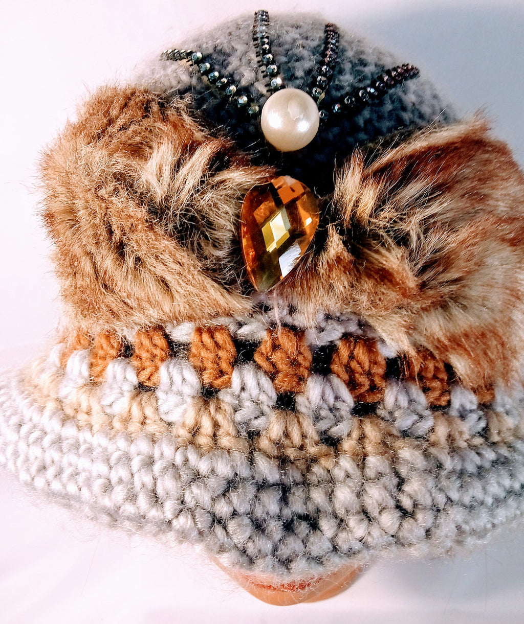 Christmas Winter Knitted Bonnet Beanie, Easy Christmas Knitted Hat, Christmas Party Accessory