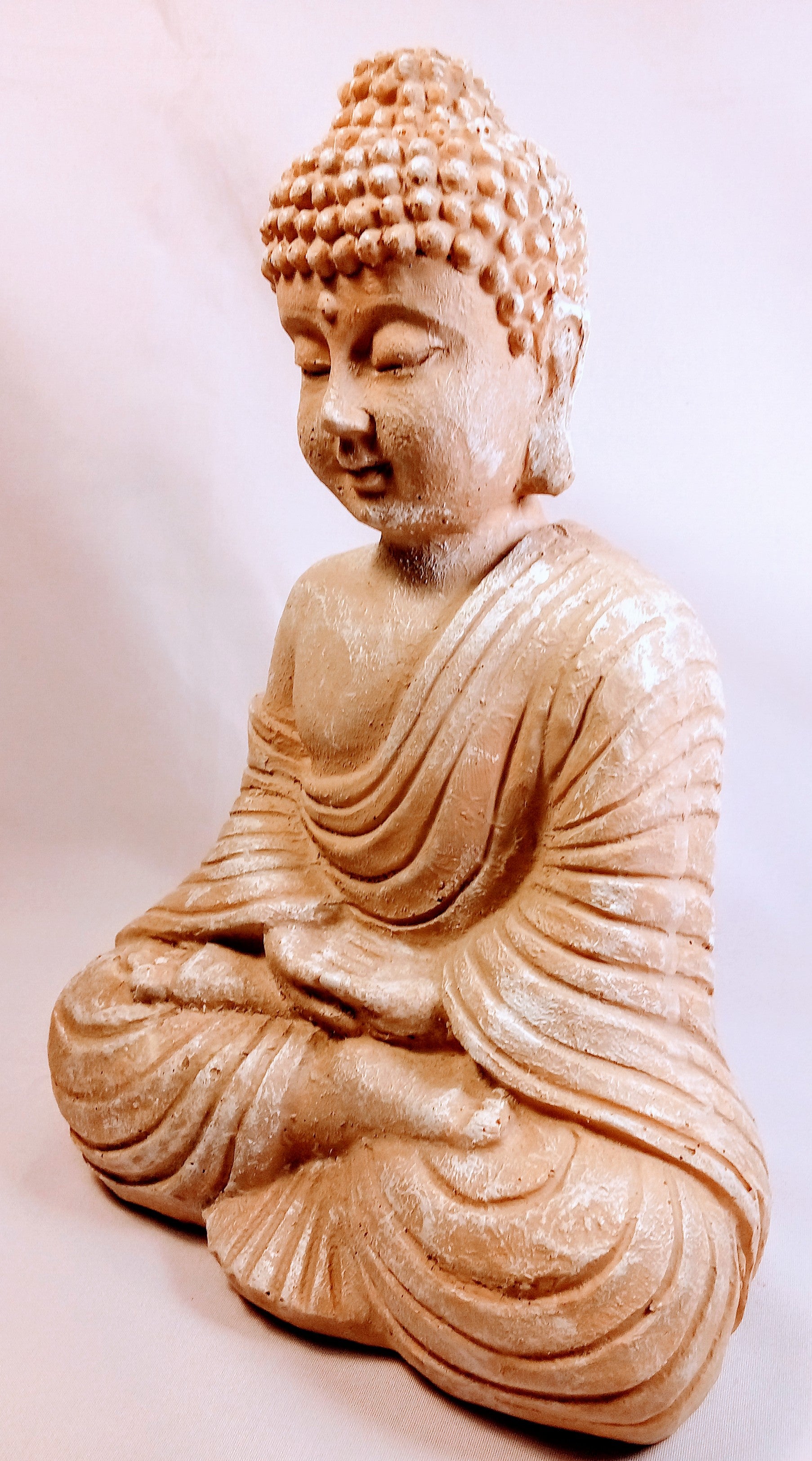 Tibet Buddha Figurine, Happy Sitting Idol for Serenity Meditating for Peaceful Garden Inspiration