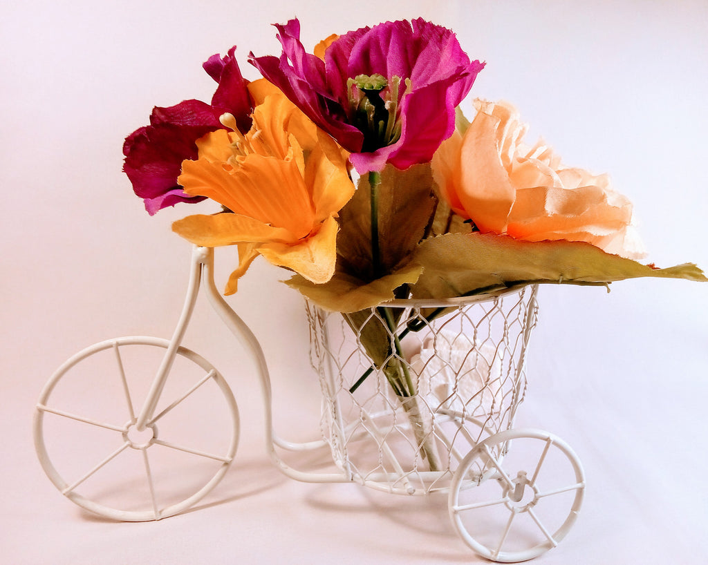 Vintage Inspired Metal Bicycle Planter, Perfect Gardening gift for Teachers snd Grandmas, Fun for Garden Lovers and Cycling Enthusiasts