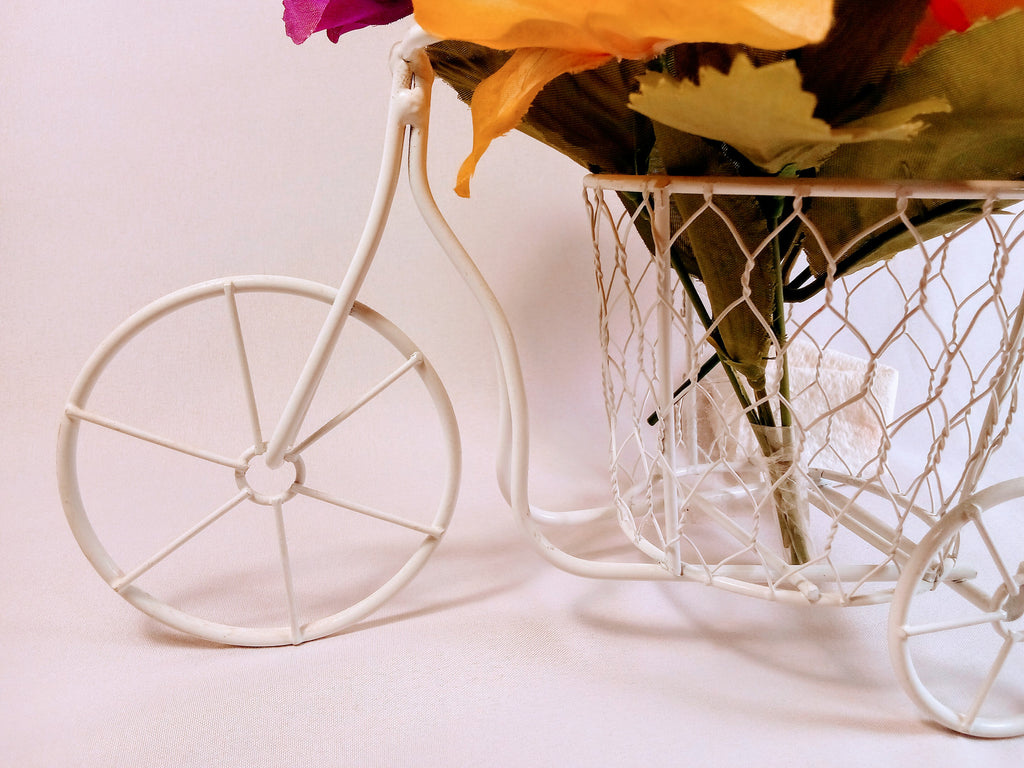 Vintage Inspired Metal Bicycle Planter, Perfect Gardening gift for Teachers snd Grandmas, Fun for Garden Lovers and Cycling Enthusiasts