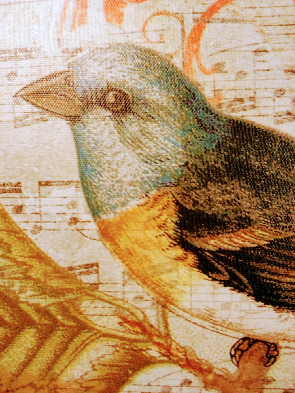 Christmas Gift Set: Unique Paintings Duo, Fairy Canvas Art for Fairy Lovers, Signed AND Greenfinch Tropical Decor