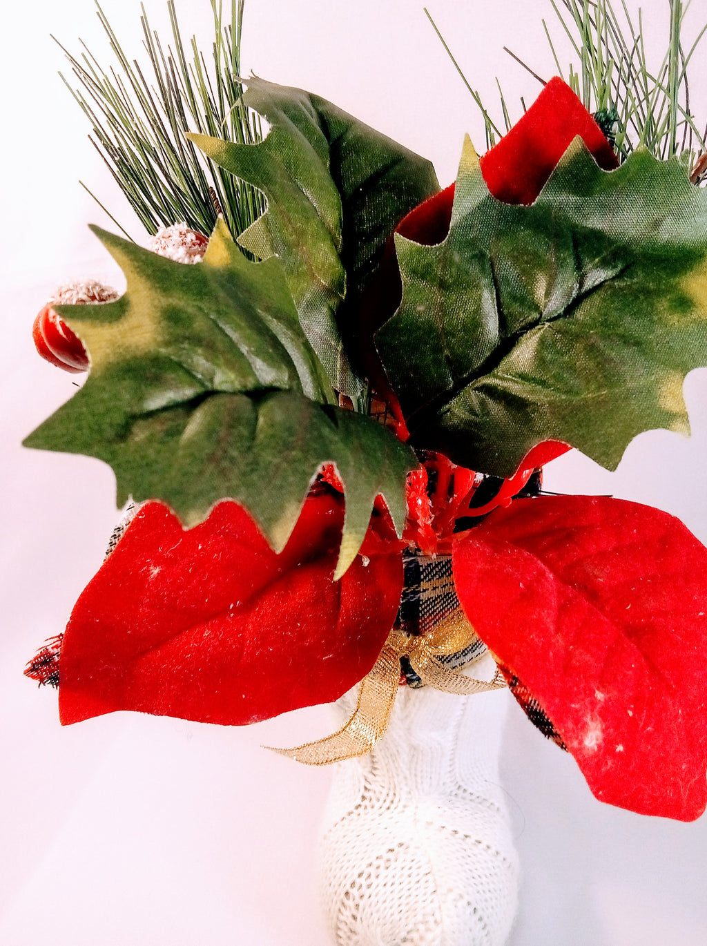 Christmas Boots Planter, Holiday Decor and Flower Pot, Gift for Home, Festive Charming Gift,  Unique Indoor Planter