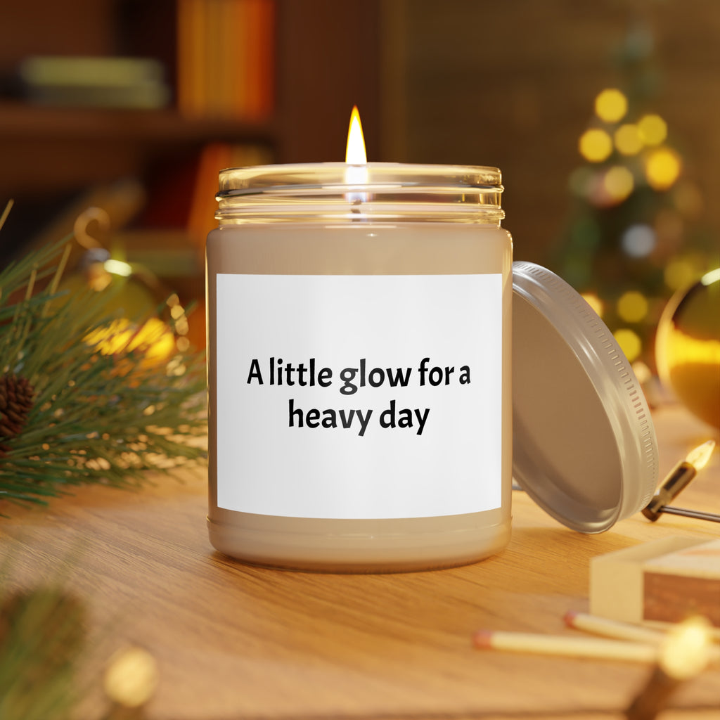 Sympathy Soy Candle - 'A Little Glow for a Heavy Day' Gift for Friends in Need, Share Warmth and Support