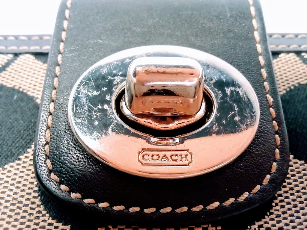 Vintage Coach Wallet Black and Beige, Wallet for Women Minimalist  Aesthetic