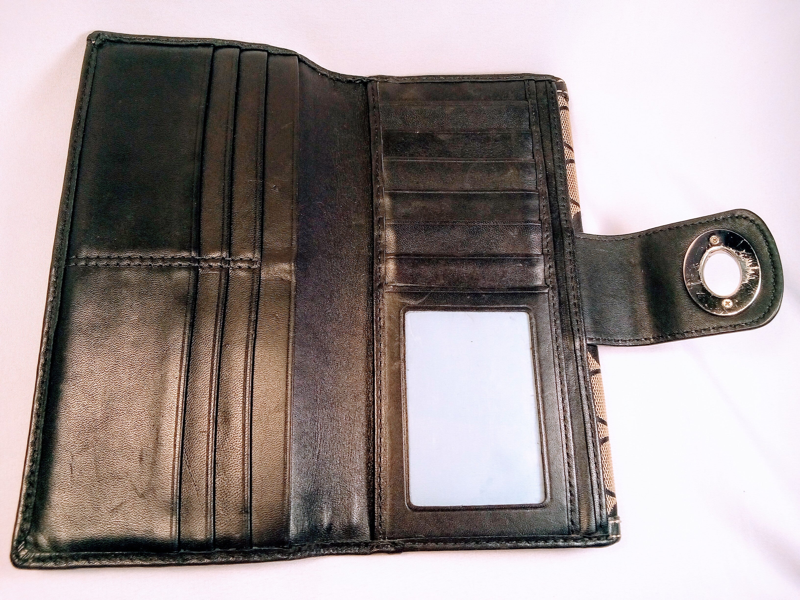 Vintage Coach Wallet Black and Beige, Wallet for Women Minimalist  Aesthetic