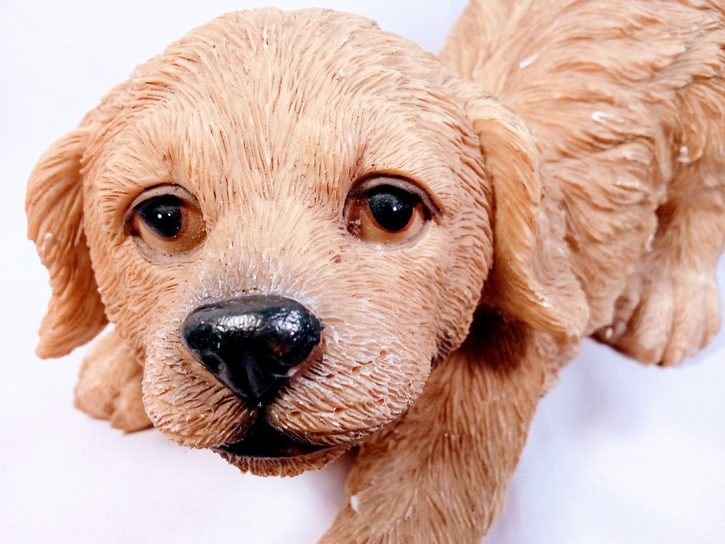 Charming Puppy Figurine, Ideal Gift for Dog Lovers and Home Decor Accent, Cute Adorable Sculpture