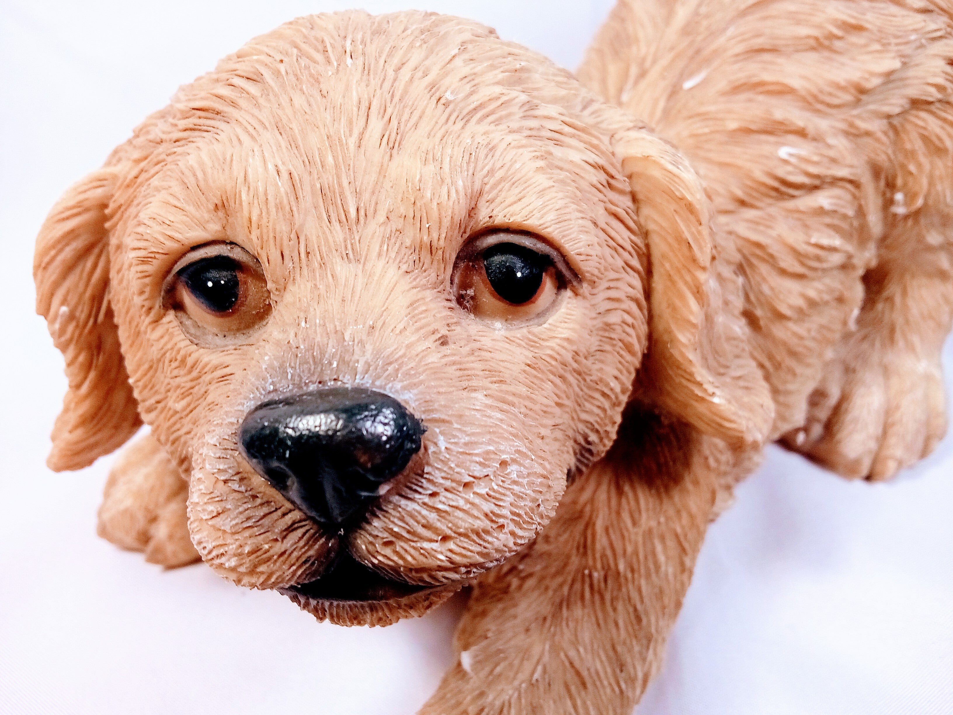 Charming Puppy Figurine, Ideal Gift for Dog Lovers and Home Decor Accent, Cute Adorable Sculpture