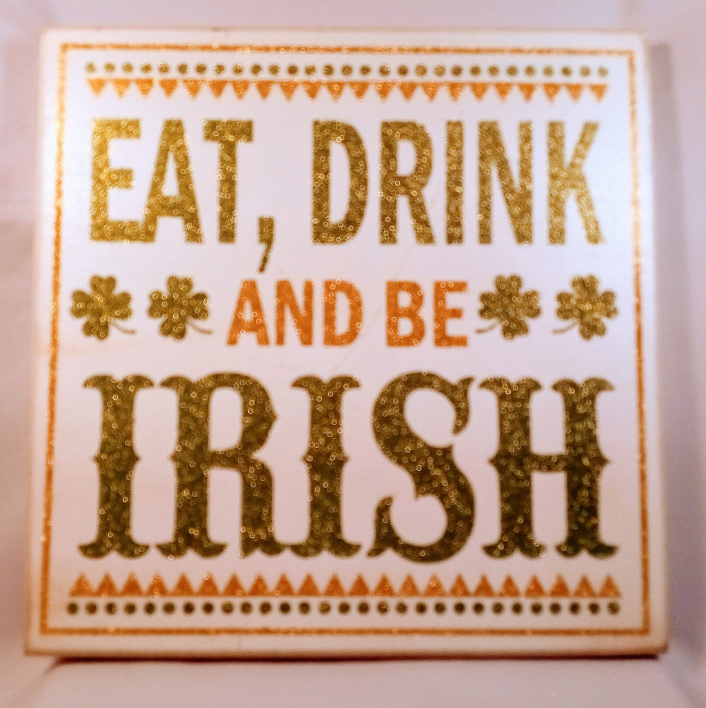 Gold and Wooden Sign for your Garden Pub, Glitz Up Your Home Bar with This Handcrafted Glitter Decor