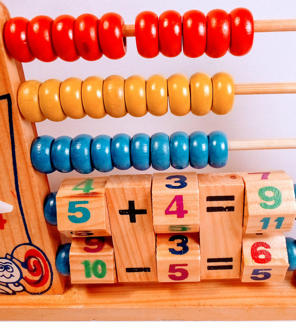 Kids' Arithmetic Toy and Educational Nursery Clock and Abacus Game for Learning Fun, Perfect Gift for Learning Arithmetic