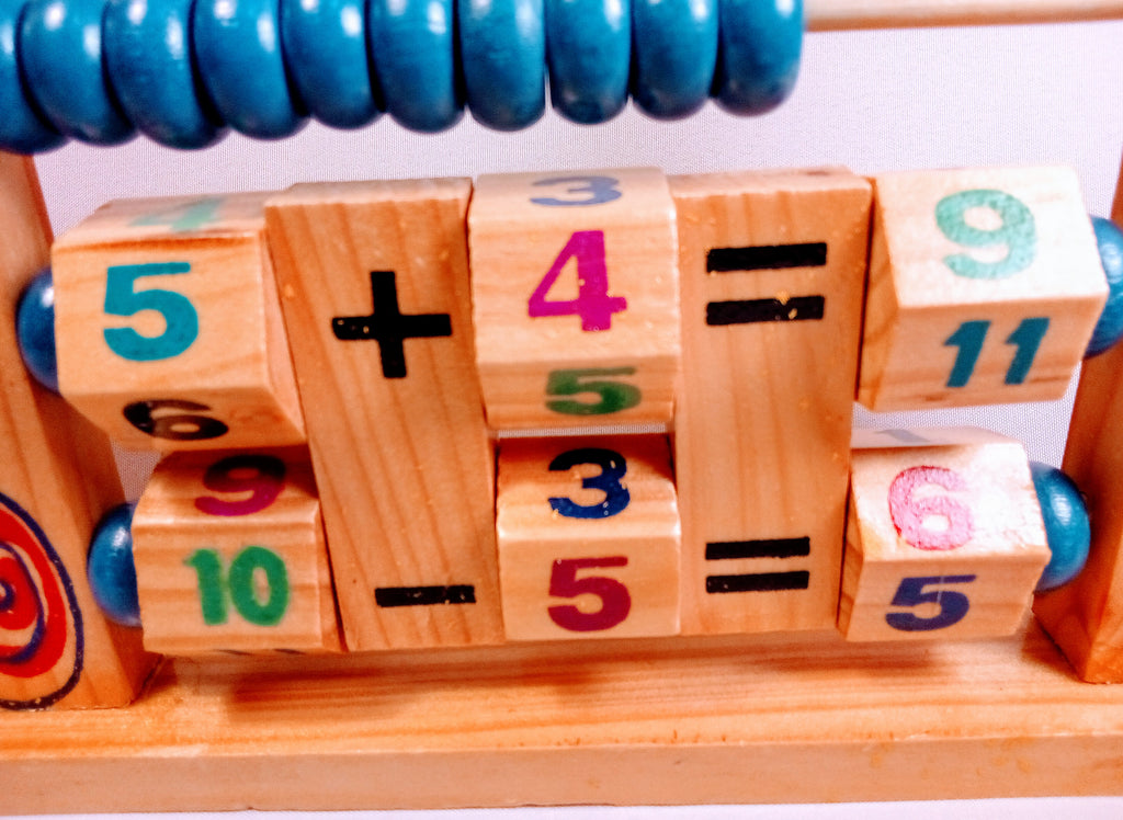 Kids' Arithmetic Toy and Educational Nursery Clock and Abacus Game for Learning Fun, Perfect Gift for Learning Arithmetic