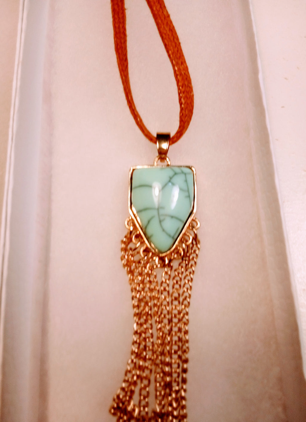 Christmas Gift Set for Her: 3 Vintage Fashion Necklaces - Diamond Necklace, Gold Snake Style, AND Leather with Gemstone