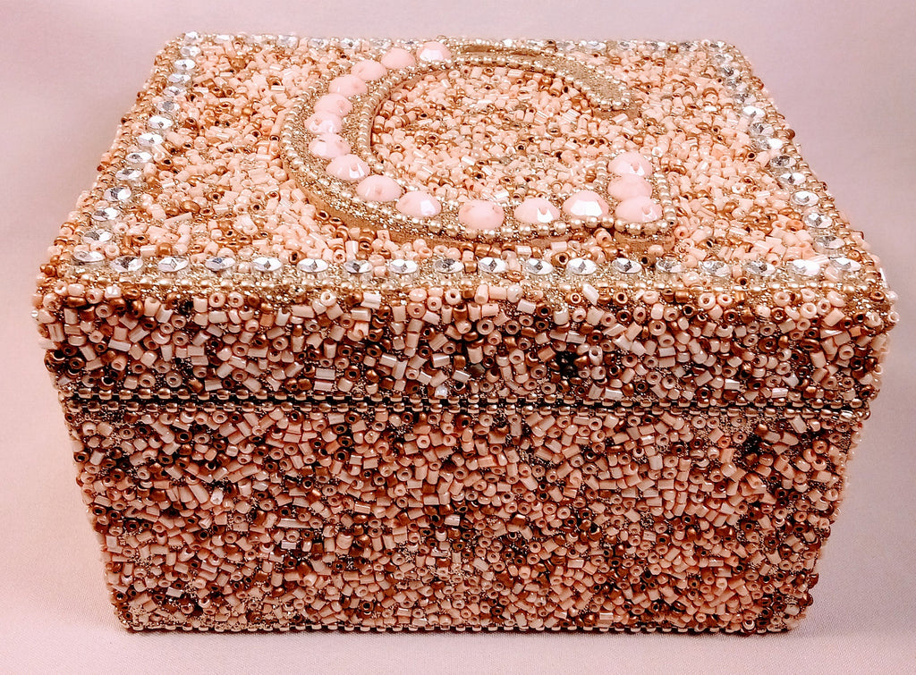 Christmas Gift Set of 2: Hawaiian Shell Double Beads Necklace Beachy Gift AND Sparkle Jewelry Box Elegant Keepsake