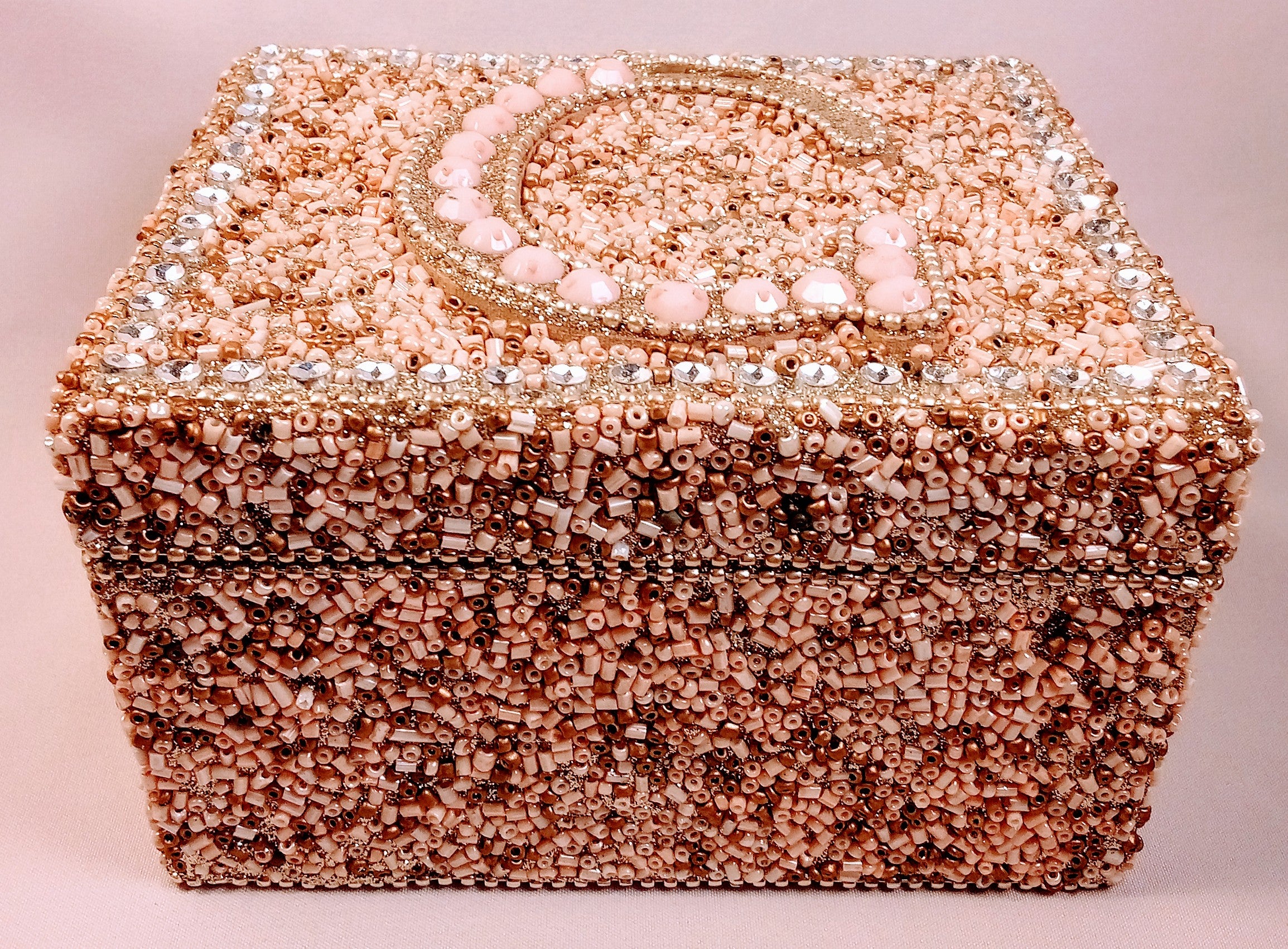 Christmas Gift Set of 2: Hawaiian Shell Double Beads Necklace Beachy Gift AND Sparkle Jewelry Box Elegant Keepsake