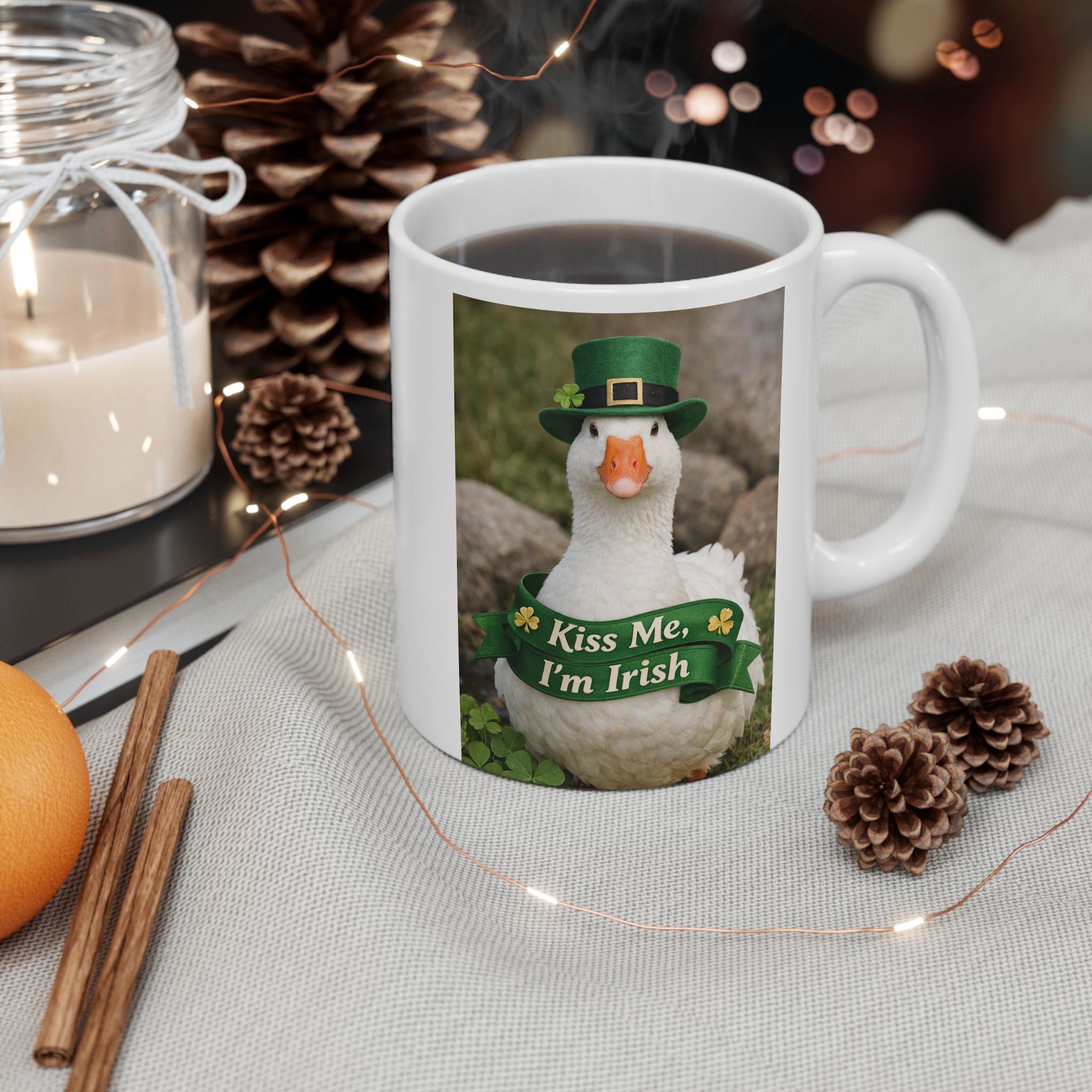 St. Patrick's Duck Photo Mug, Nature-Inspired Perfect for Nature Lovers  Ideal for Gifting