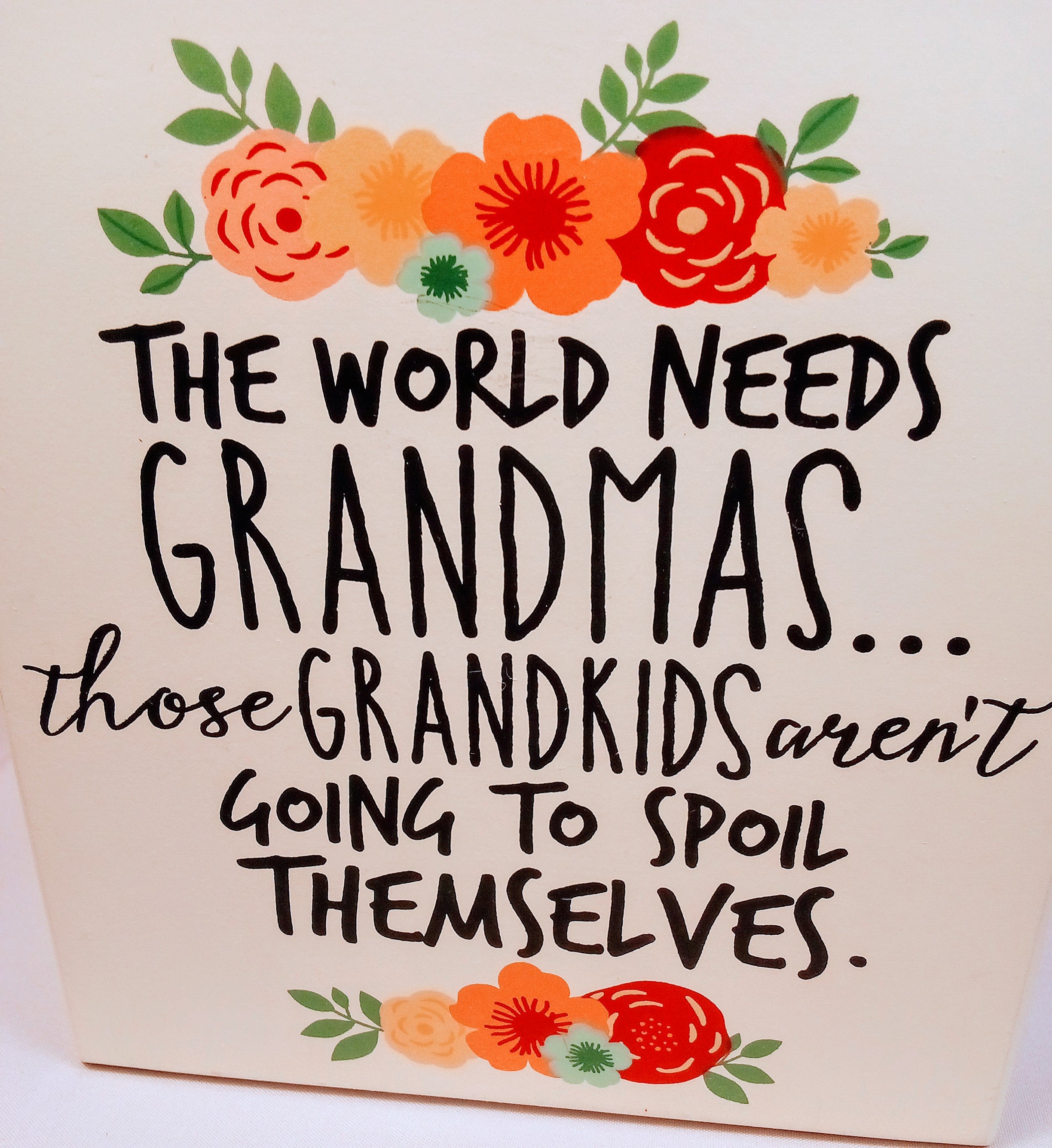 Gift for Grandma, Farmhouse Desk Sign and Decor,. Perfect Housewarming or Birthday Gift from Grandkids, Thoughtful Appreciation Surprise