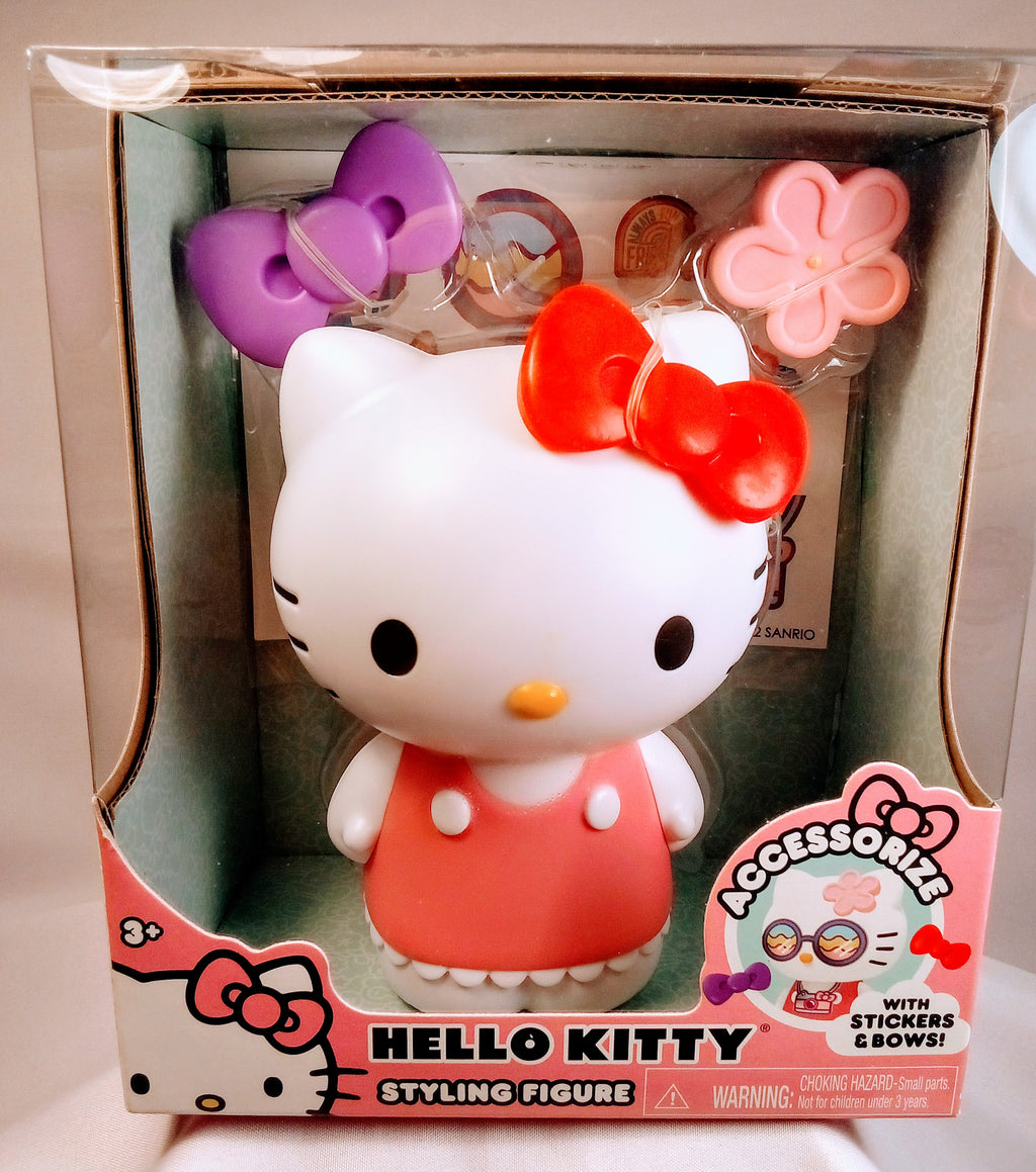 New! - Hello Kitty Styling Figure, Encourages Imagination, with Stickers and Bows, Fun for the 