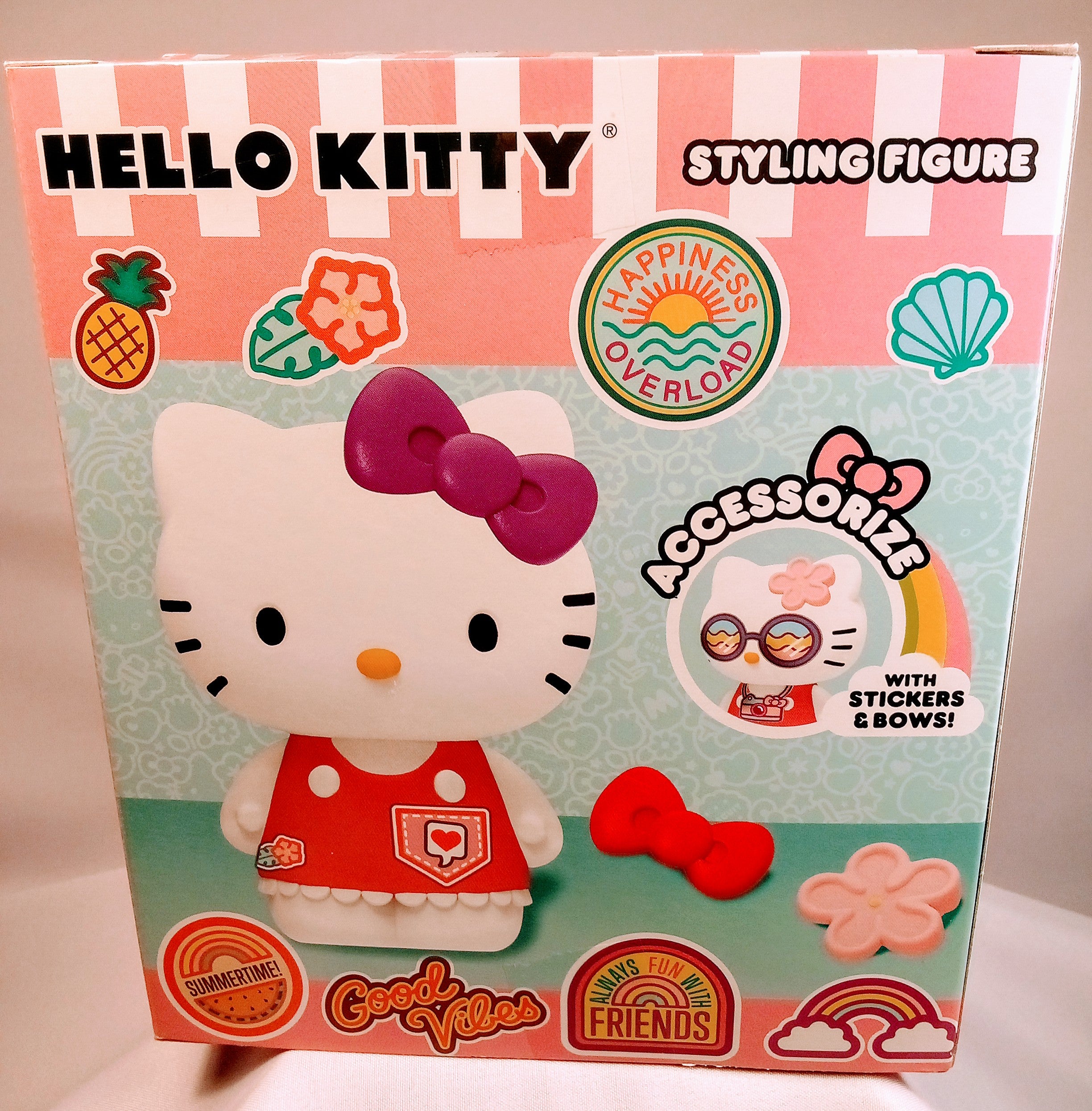 New! - Hello Kitty Styling Figure, Encourages Imagination, with Stickers and Bows, Fun for the 