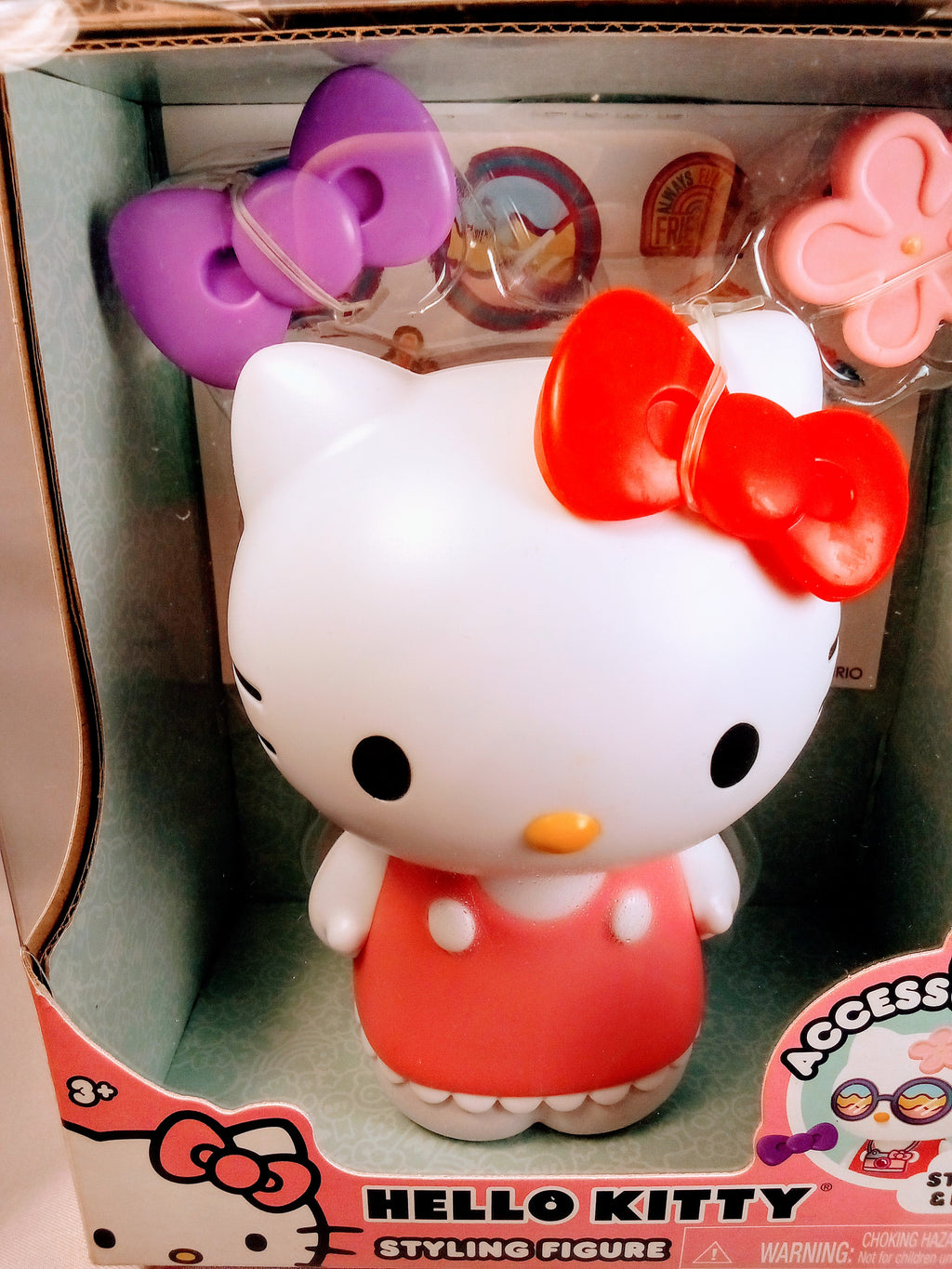 New! - Hello Kitty Styling Figure, Encourages Imagination, with Stickers and Bows, Fun for the 