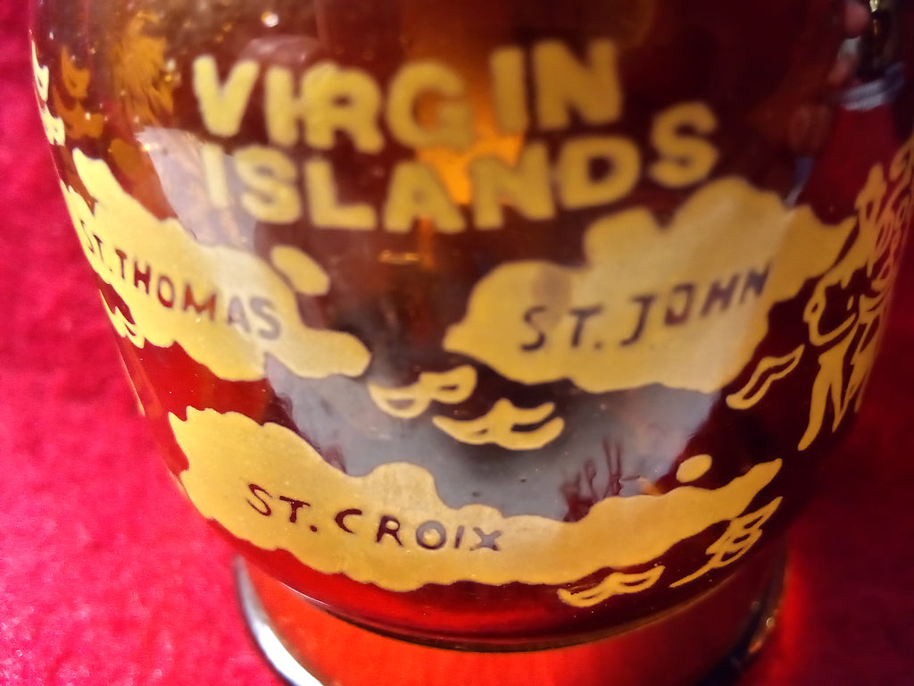 Salt and Pepper Bar Decor Glass Shakers from Virgin Islands, Set of Unique Bar/Kitchen Decors