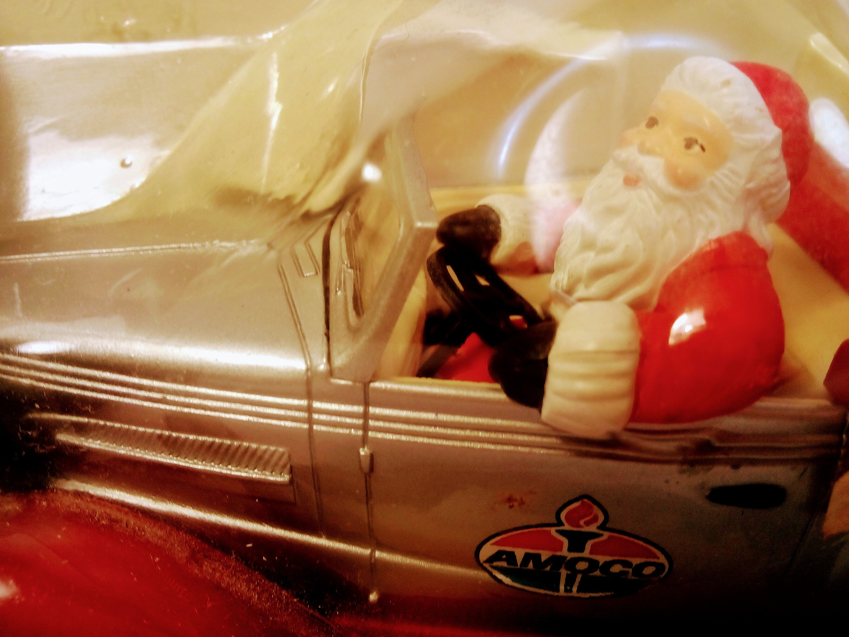 Santa's Chevy Convertible Vintage Ornament for Car Lovers, Handcrafted Chevrolet Collectible 1937 for Car Fanatics, Unique Perfect Gift