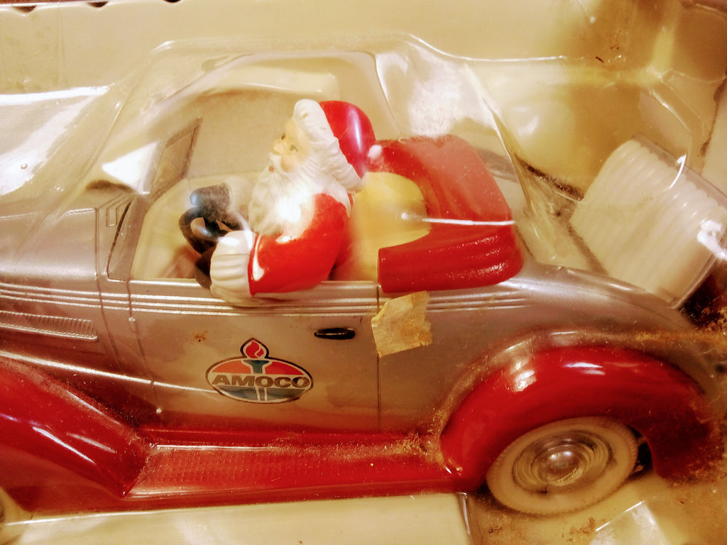 Santa's Chevy Convertible Vintage Ornament for Car Lovers, Handcrafted Chevrolet Collectible 1937 for Car Fanatics, Unique Perfect Gift