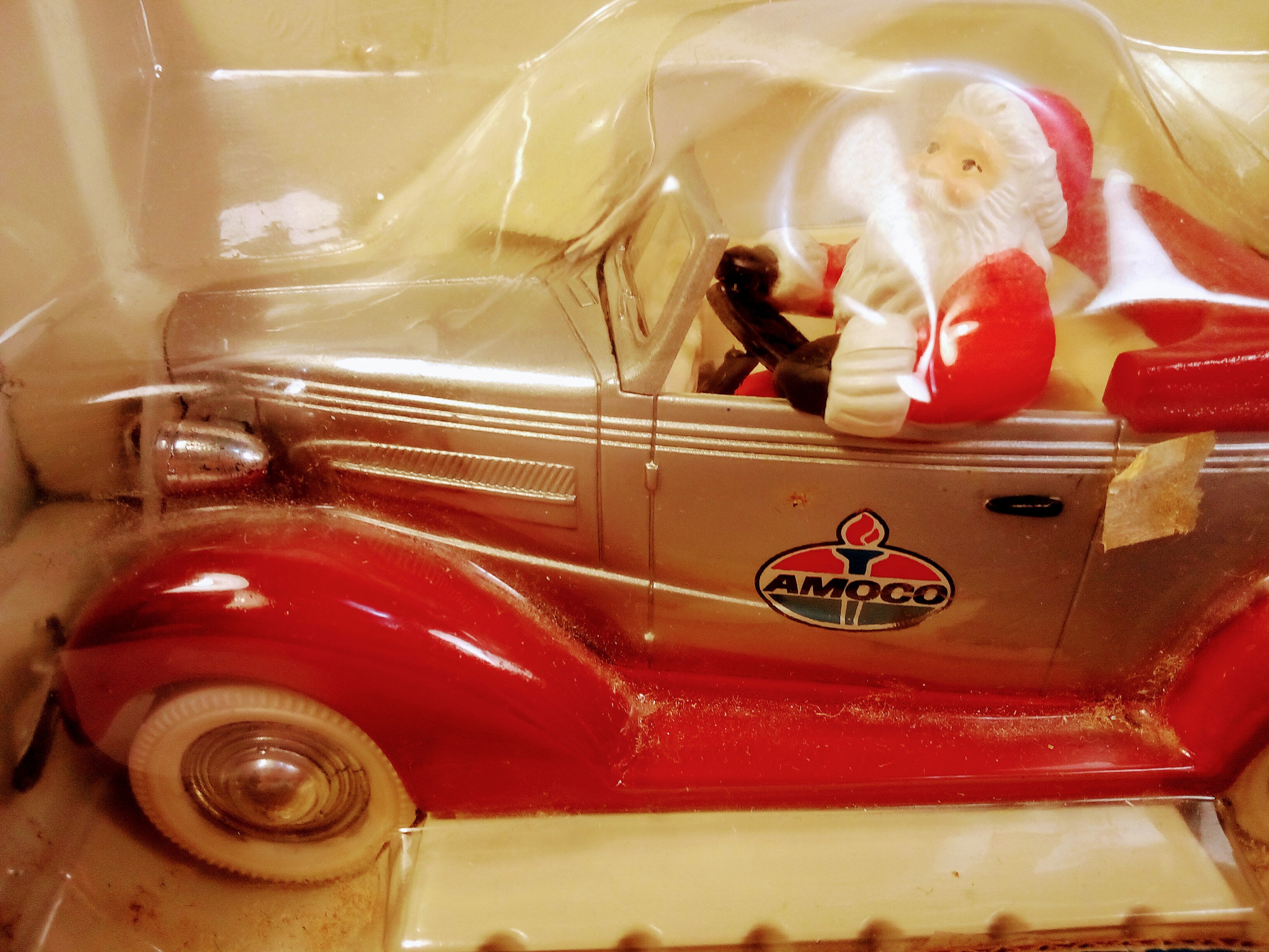 Santa's Chevy Convertible Vintage Ornament for Car Lovers, Handcrafted Chevrolet Collectible 1937 for Car Fanatics, Unique Perfect Gift