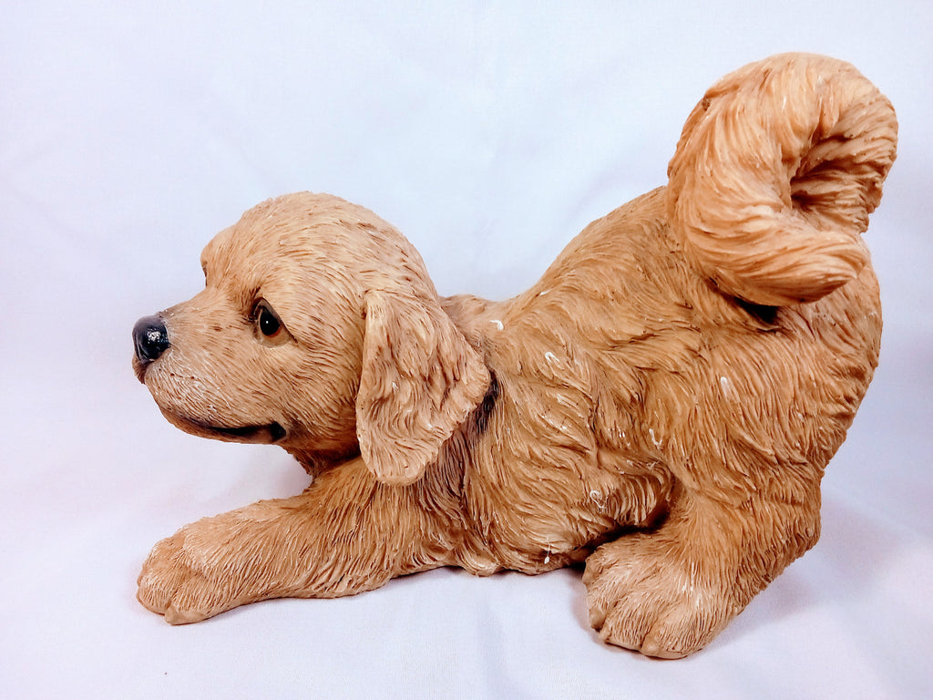 Charming Puppy Figurine, Ideal Gift for Dog Lovers and Home Decor Accent, Cute Adorable Sculpture