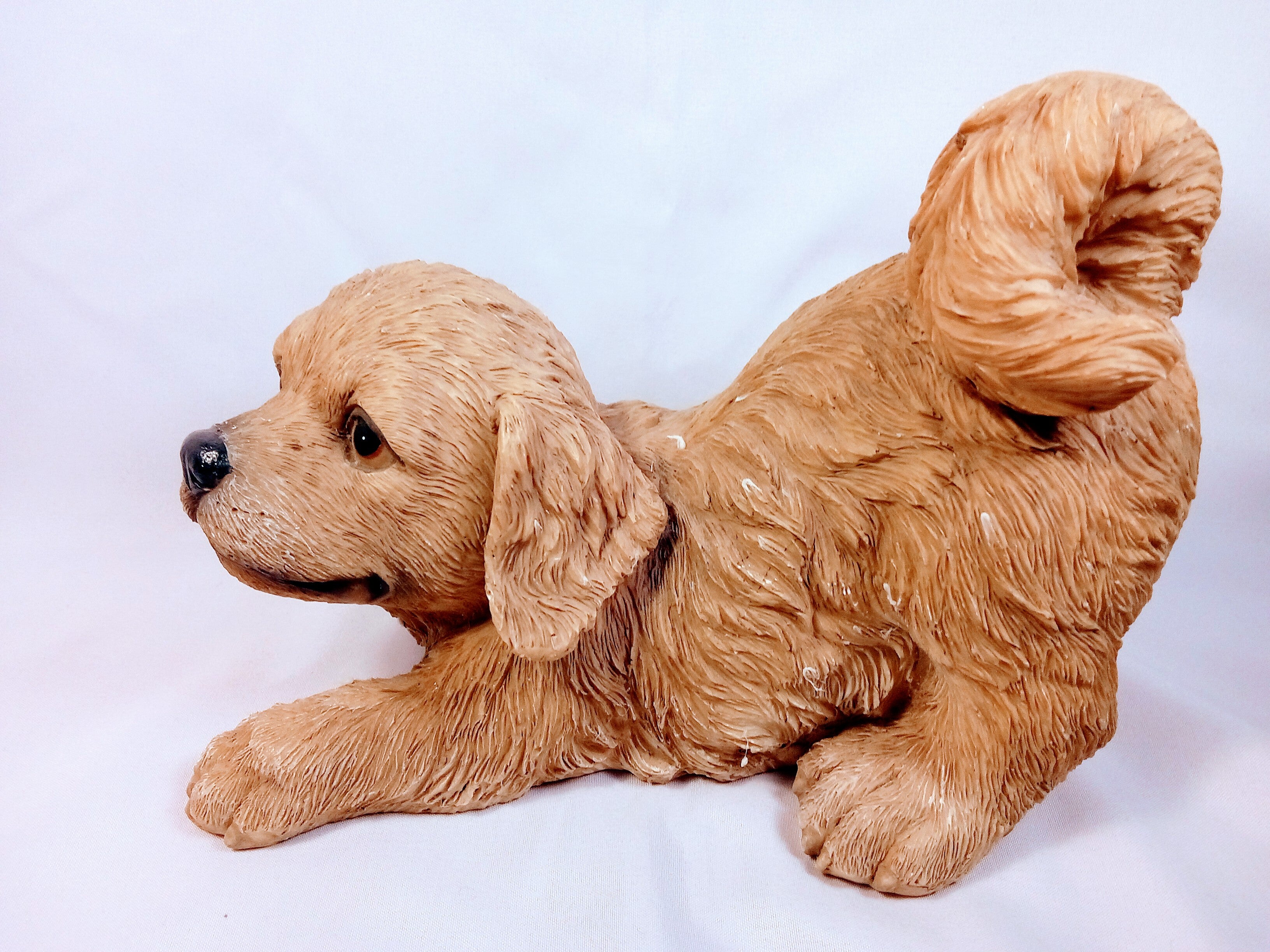 Charming Puppy Figurine, Ideal Gift for Dog Lovers and Home Decor Accent, Cute Adorable Sculpture