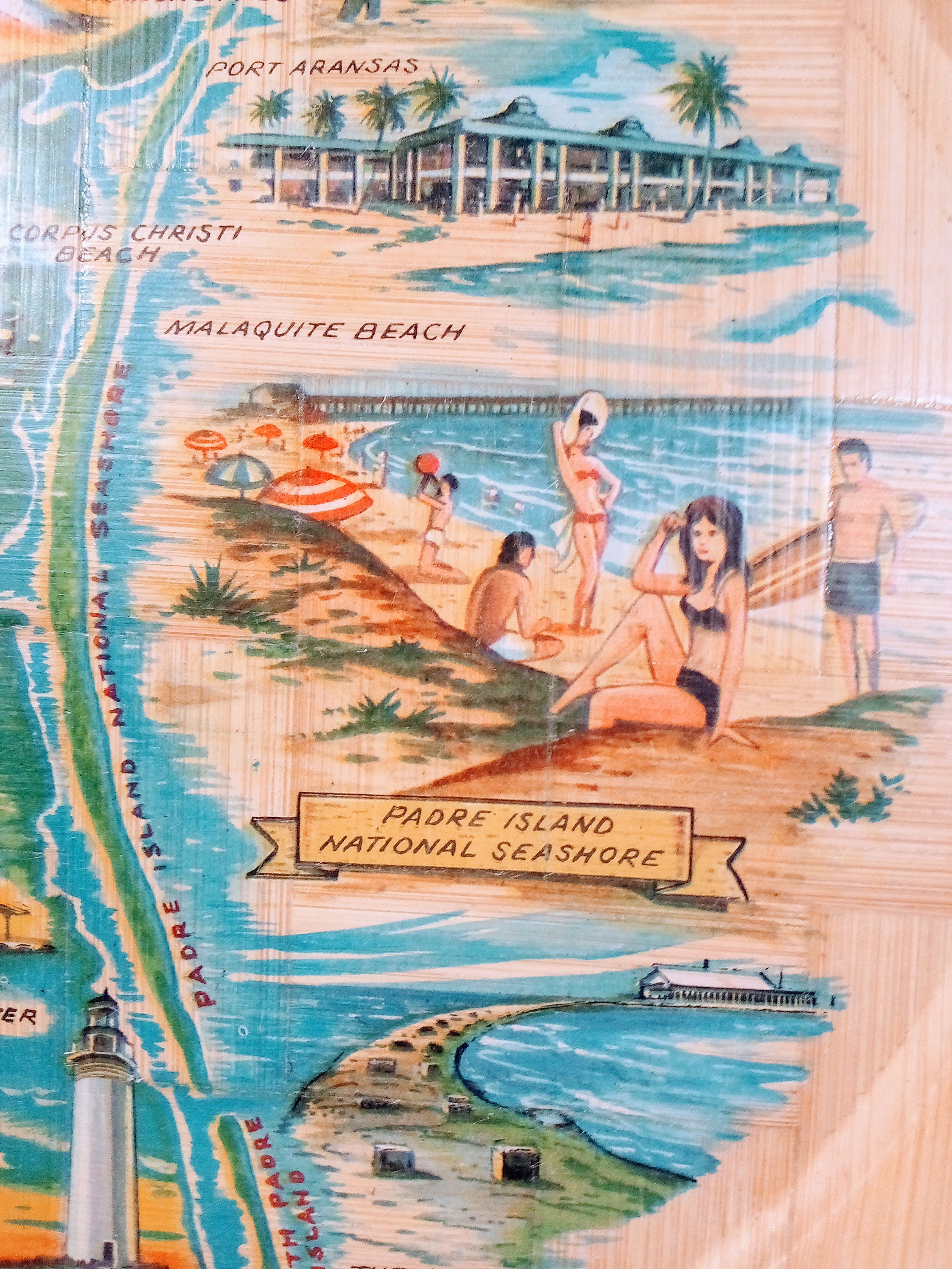 Bamboo Serving Tray for Stylish Decor, From Texas Gulf Coast Vibes, Handwoven Coastal Chic, Unique (12")