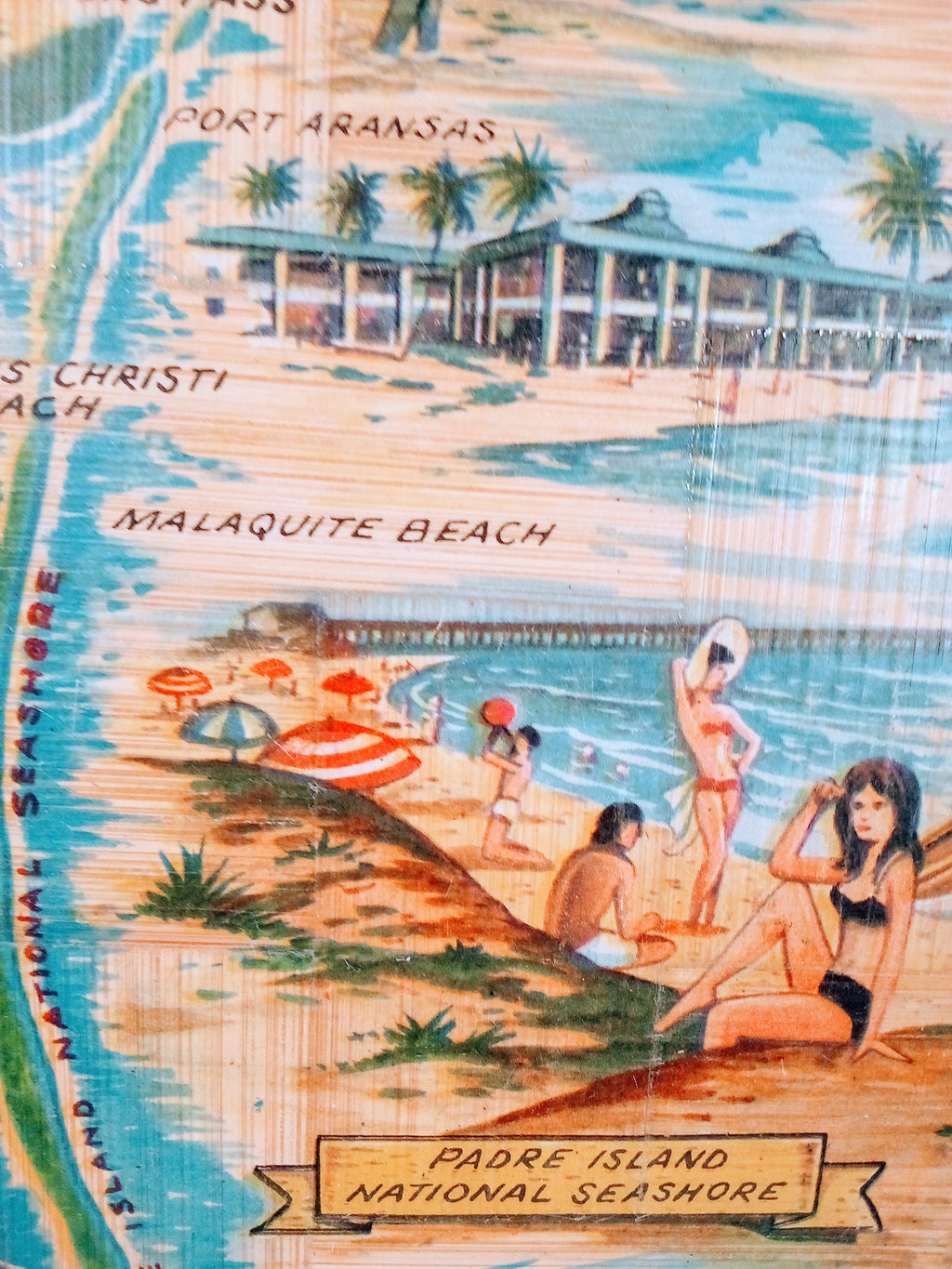 Bamboo Serving Tray for Stylish Decor, From Texas Gulf Coast Vibes, Handwoven Coastal Chic, Unique (12")