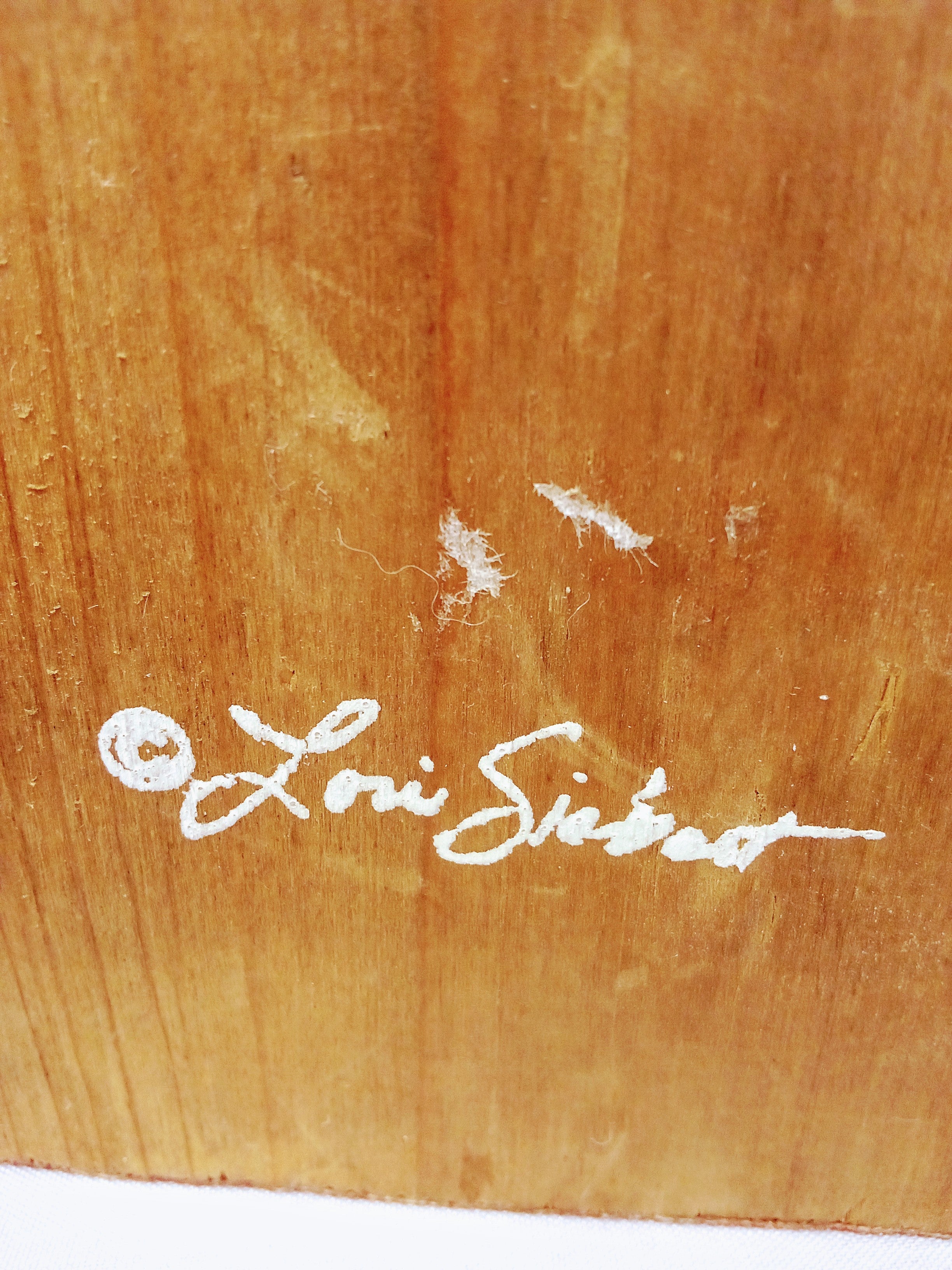 Wood Art Painting Cube, Unique Desk Decor, Handmade Colorful Decorative ,Signed