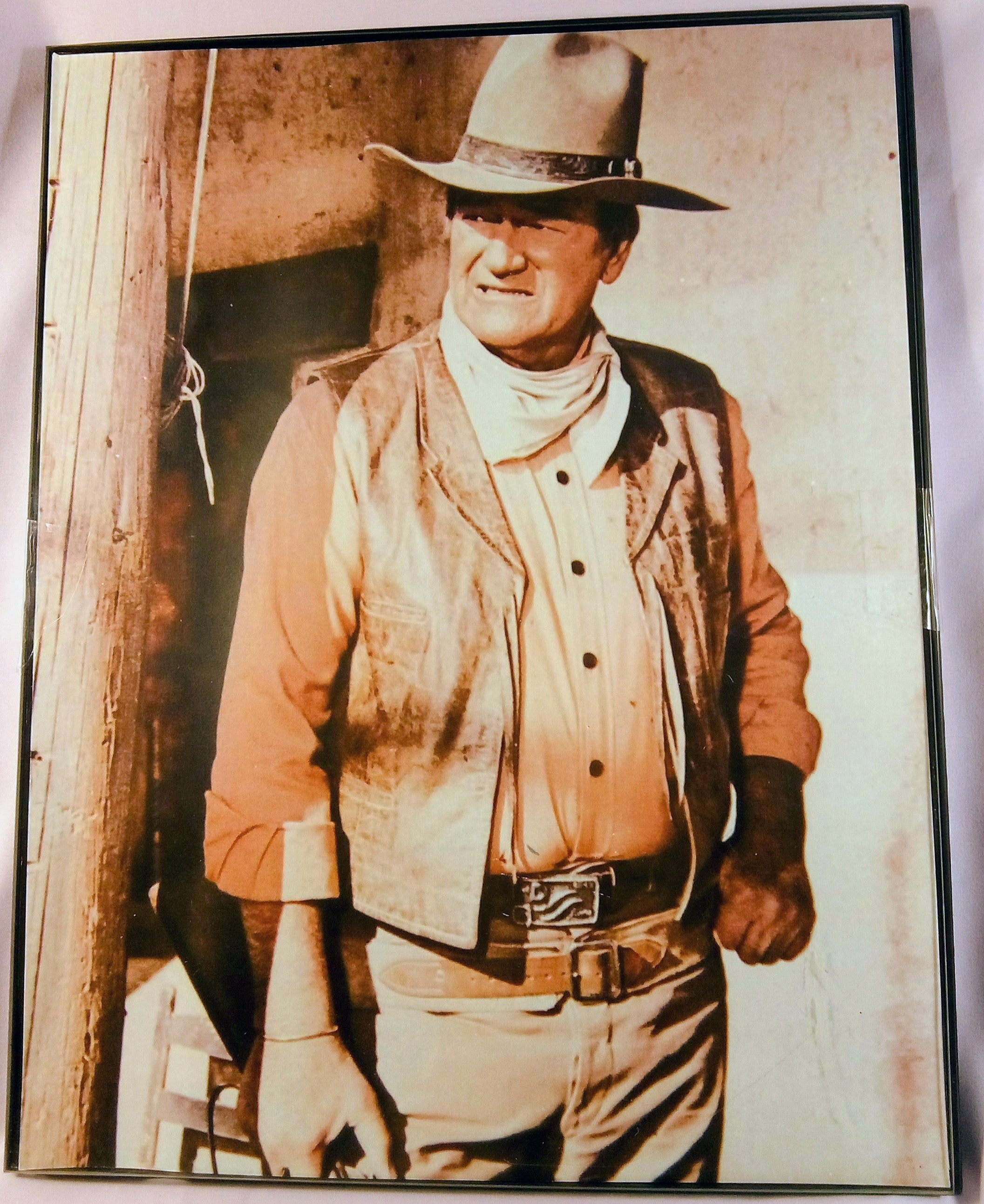 John Wayne Cowboy, Great Bar Decor and Memorabillia Gift, Vintage Wall Art for Him, Collectrible Great Wild West Art Decor