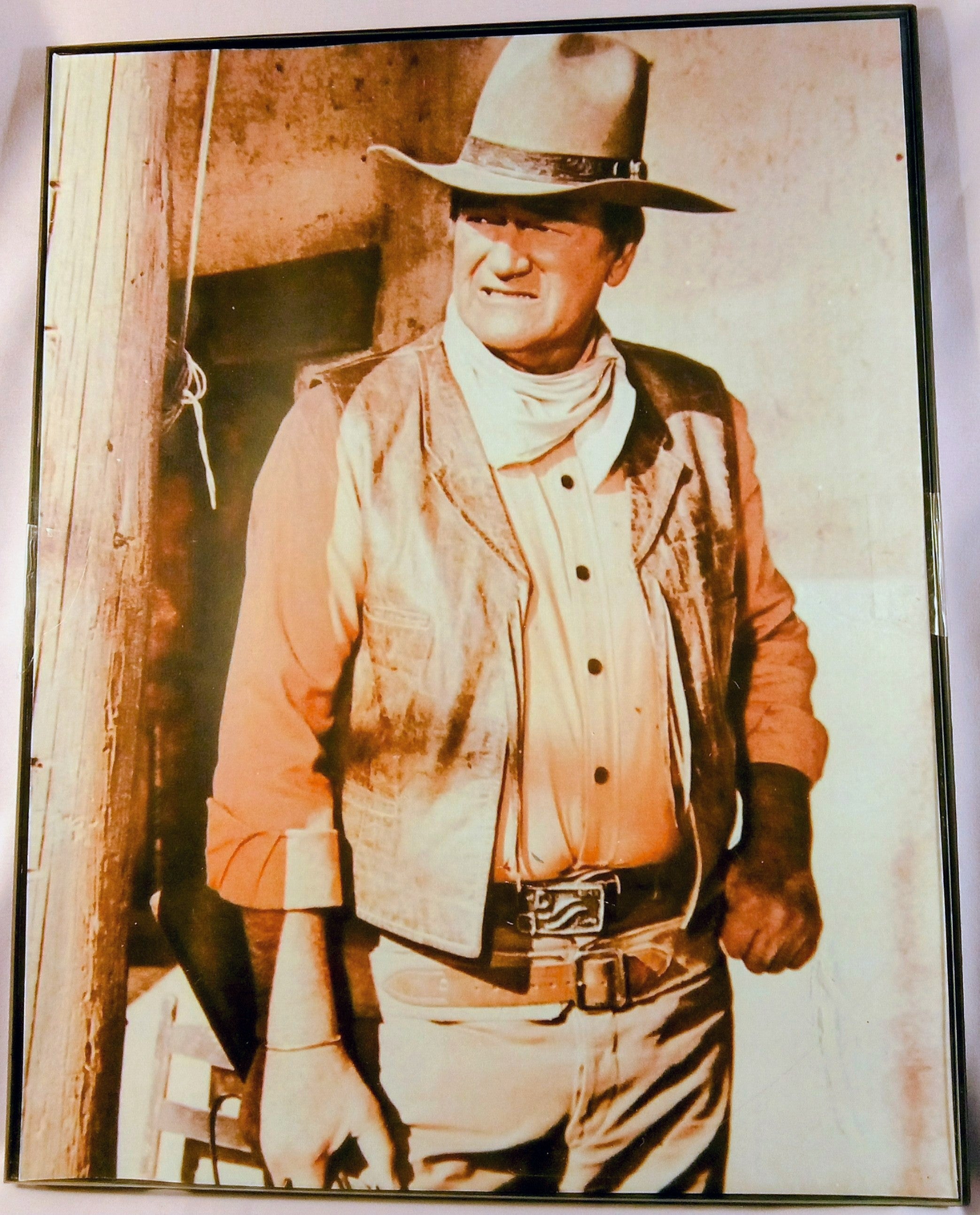 John Wayne Cowboy, Great Bar Decor and Memorabillia Gift, Vintage Wall Art for Him, Collectrible Great Wild West Art Decor