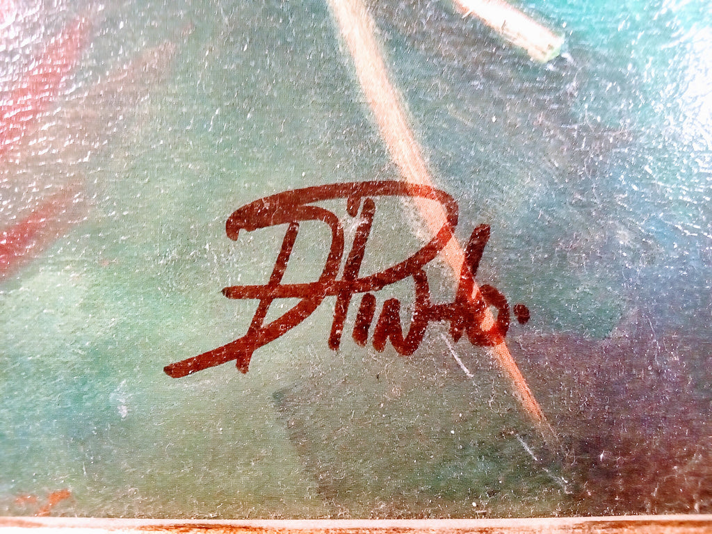 Original Oil Painting of Autumn Leaf, Handpainted Fall Art for Living Room Decor, Nature-Inspired Great for office - Signed