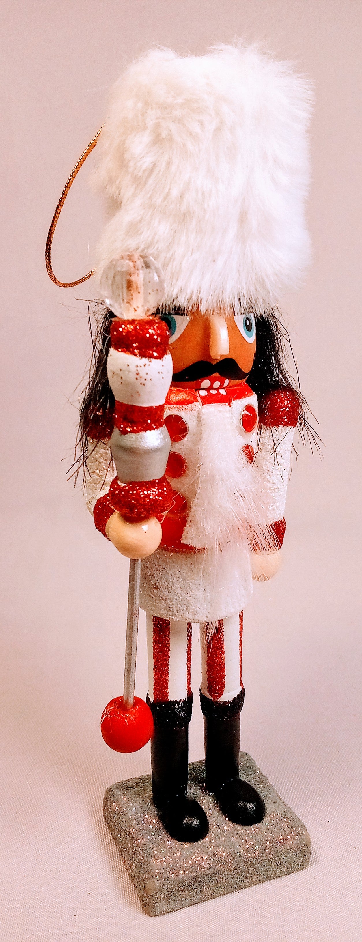 Tiny Nutcracker Soldier with a Touch of Royal Elegance, Mini-Nutcracker Regal British Decor, Adorable Royalty-Inspired