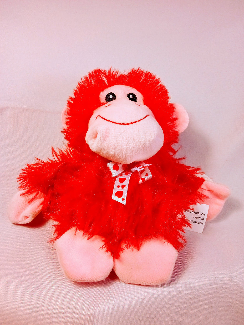 Wise Monkey Plush Doll for Your Baby's Nursery, Cuddly Soft Velvet Heart Accent, Adorable Cheerful Toy